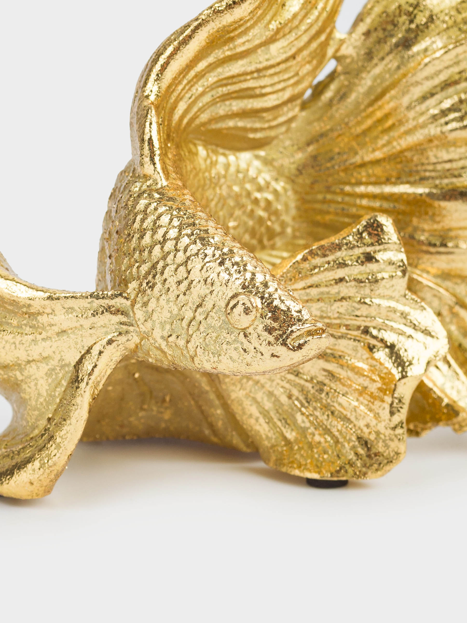 Statuette, 11 cm, polyresin, golden, Fish, Goldfish, image-7