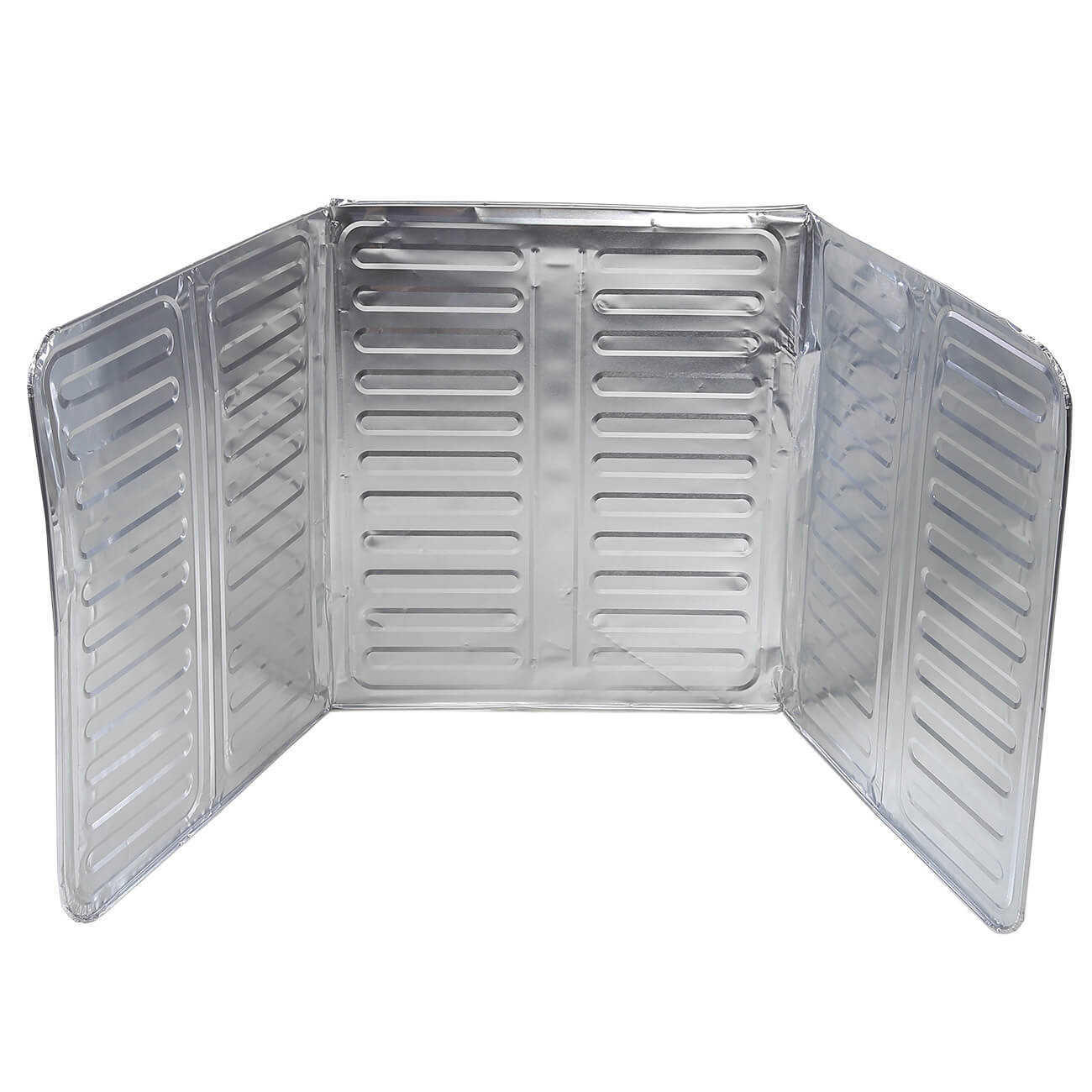 Protective screen for the stove, 84x33 cm, folding, aluminum, Classic