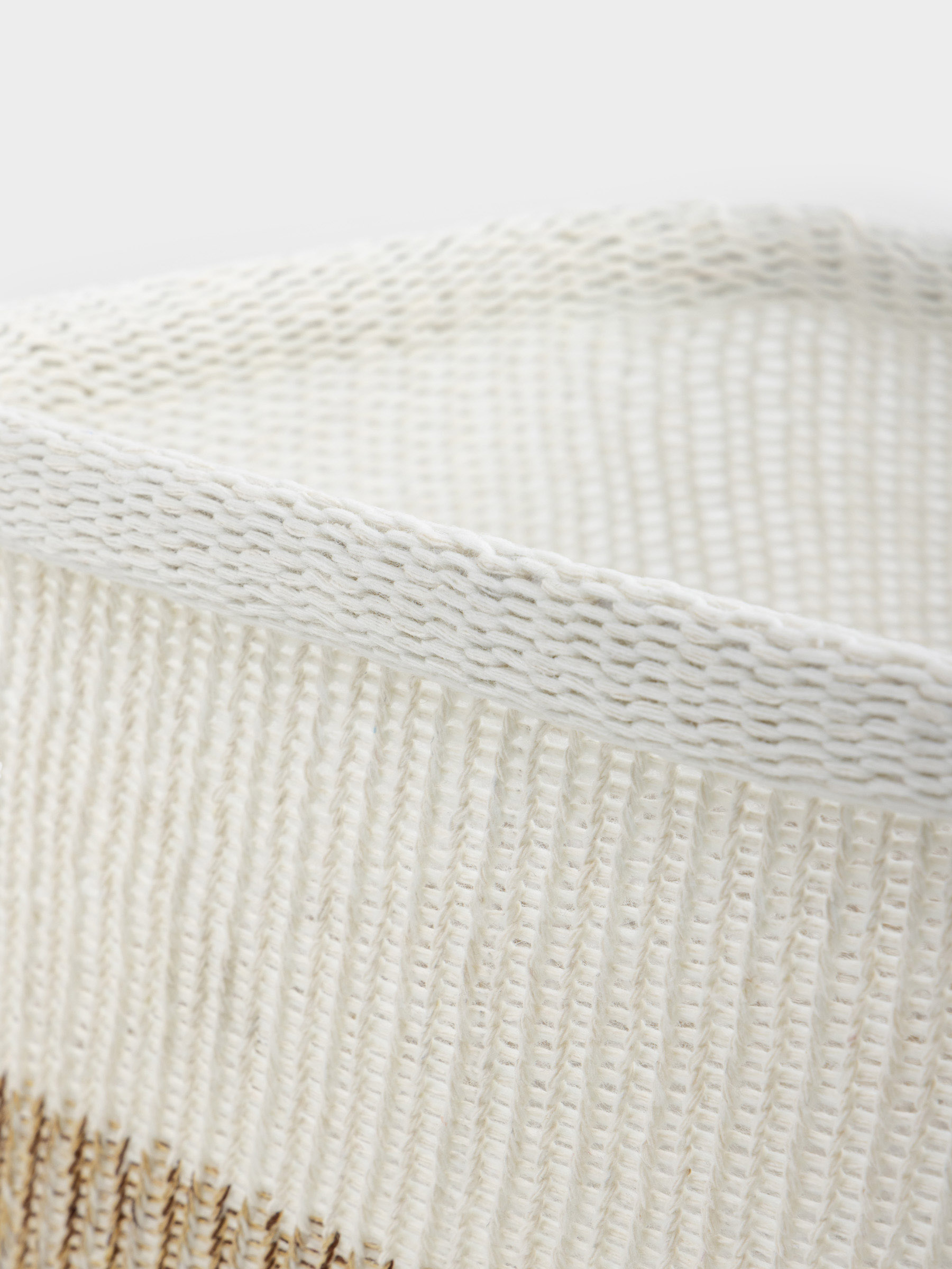 Storage basket, 33x22x17 cm, polyester, rectangular, milky beige, Crochet, image-4