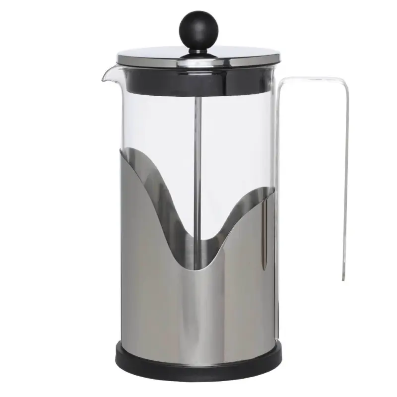 French press, 1 l, glass B / steel, Comfort