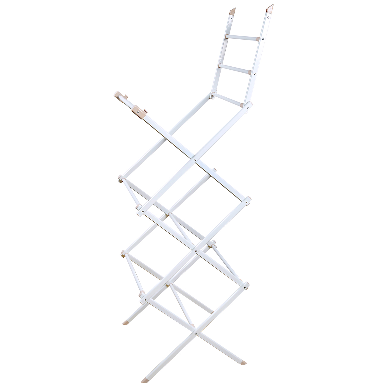 Floor-standing clothes dryer, 75x105 cm, 3 levels, sliding, metal, beige, Compact