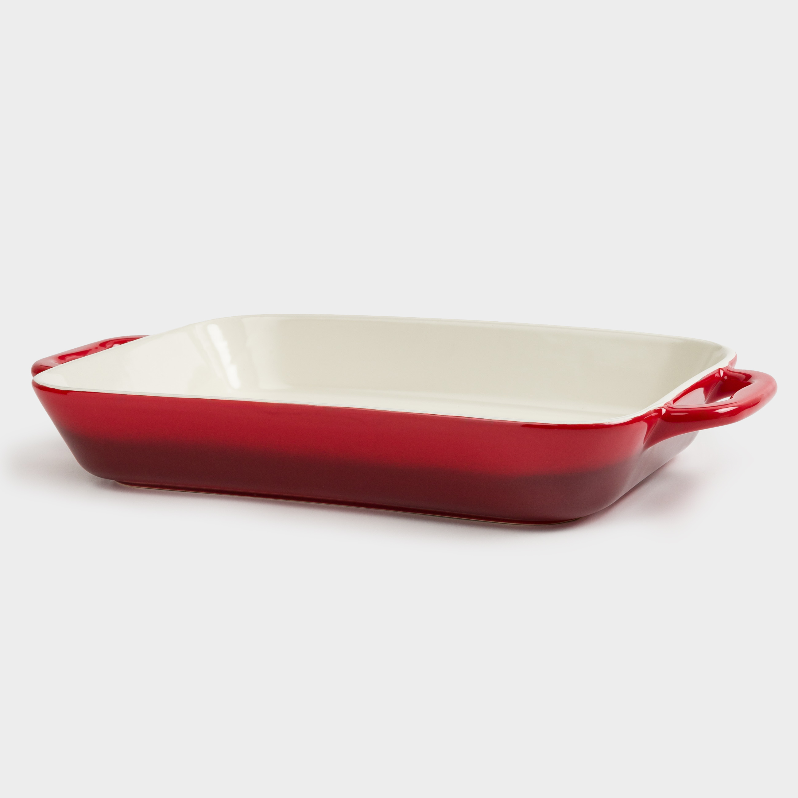 Baking dish, 34x24 cm, ceramic, rectangular, burgundy, Gradient, Cakes gradient