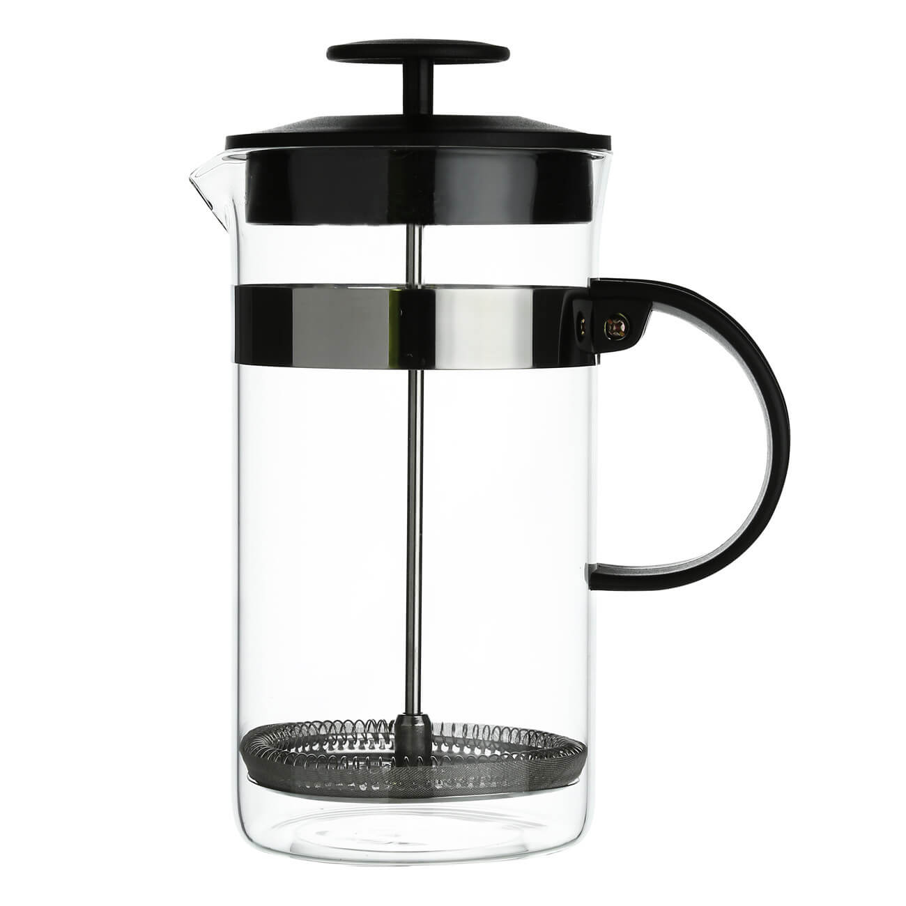 French press, 1 l, used glass / steel, Flavor