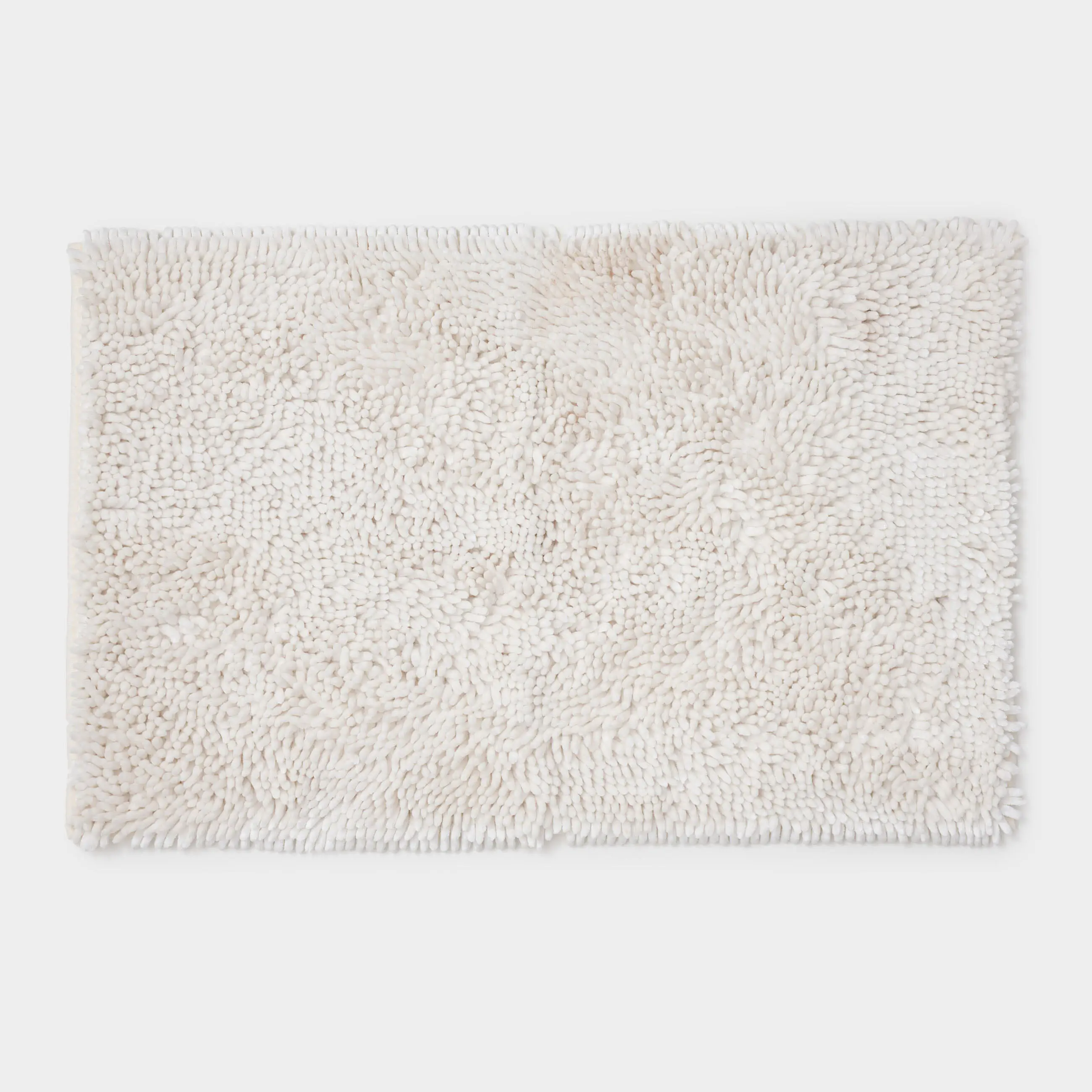 Mat, 50x80 cm, anti-slip, polyester, Milk, Fluff
