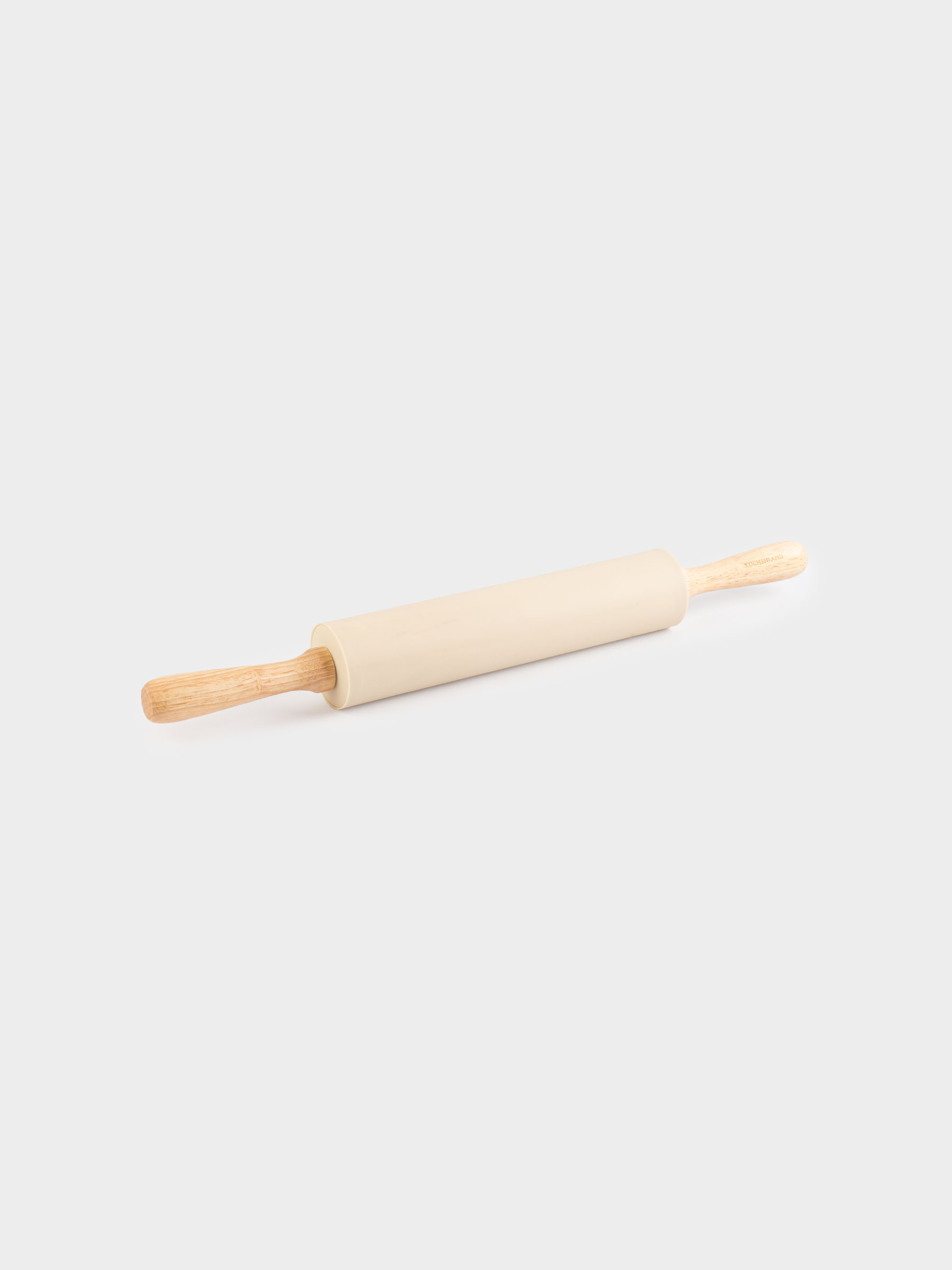 Rolling pin, 48 cm, silicone / wood, beige, Bakery, image-4