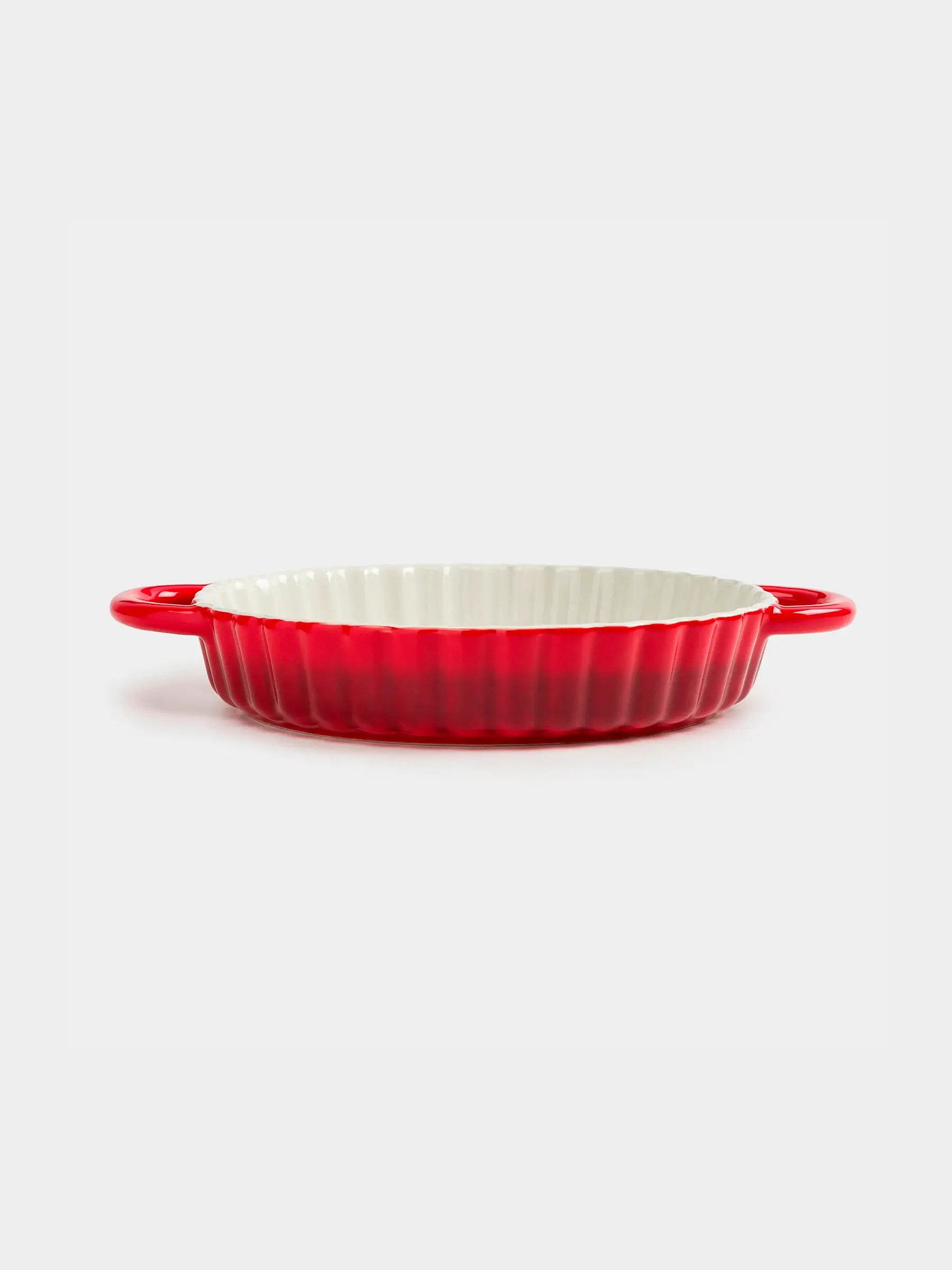 Baking dish, 22 cm, ceramic, round, burgundy, Gradient, Cakes gradient