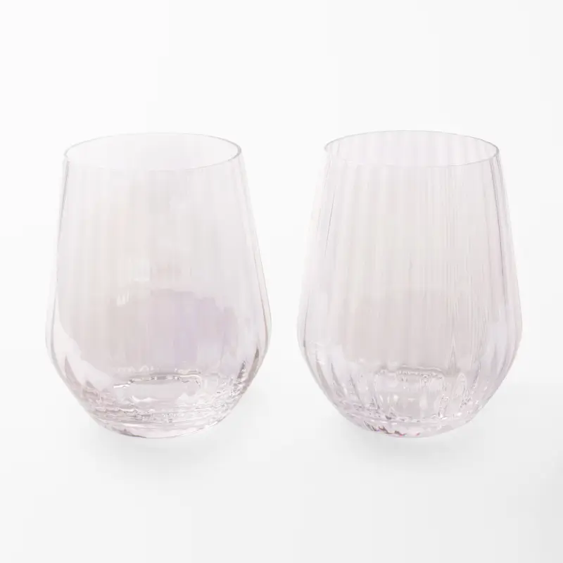 Glass, 11 cm, 450 ml, 2 pcs, glass, mother of pearl, Lombardy R polar ,image-0