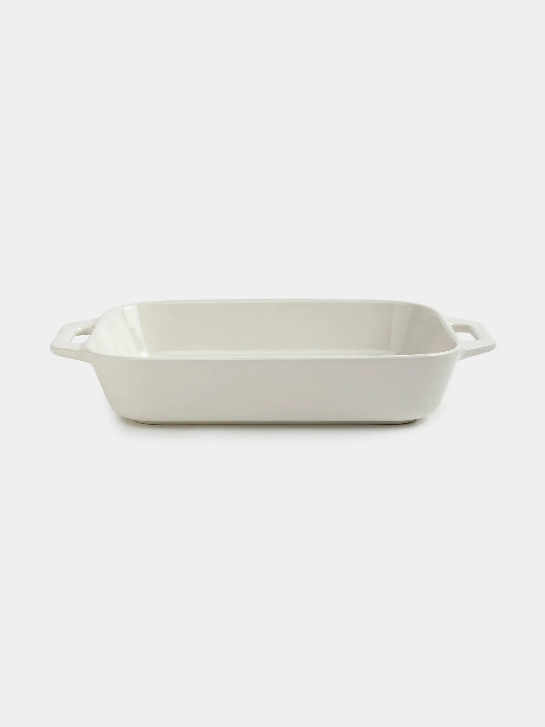 Baking dish, 27x20 cm, ceramic, rectangular, milk, Cakes ivory