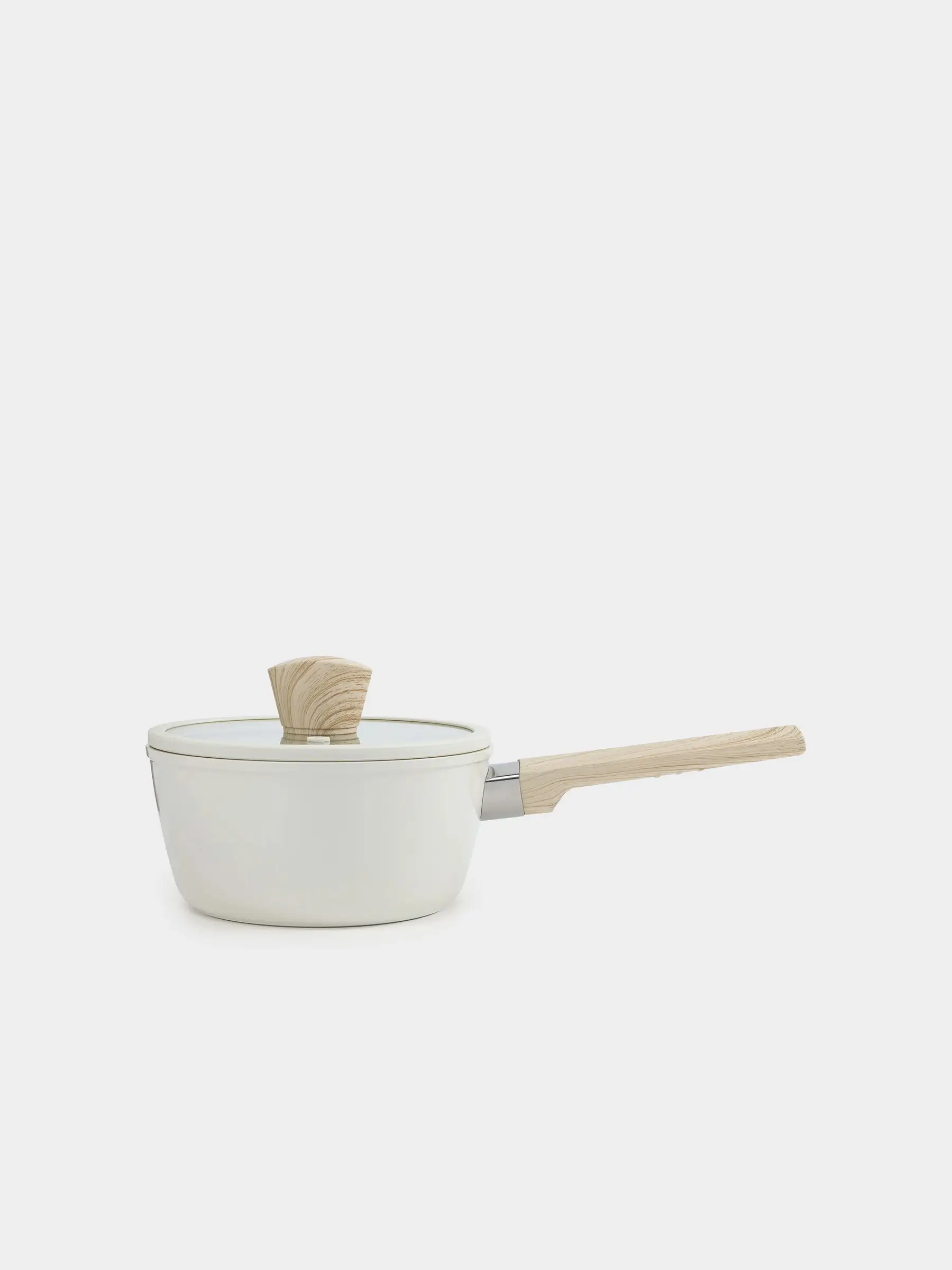 Saucepan, 16 cm, 1.3 l, with lid, coated, aluminum, milky, Sentimentality, image-0