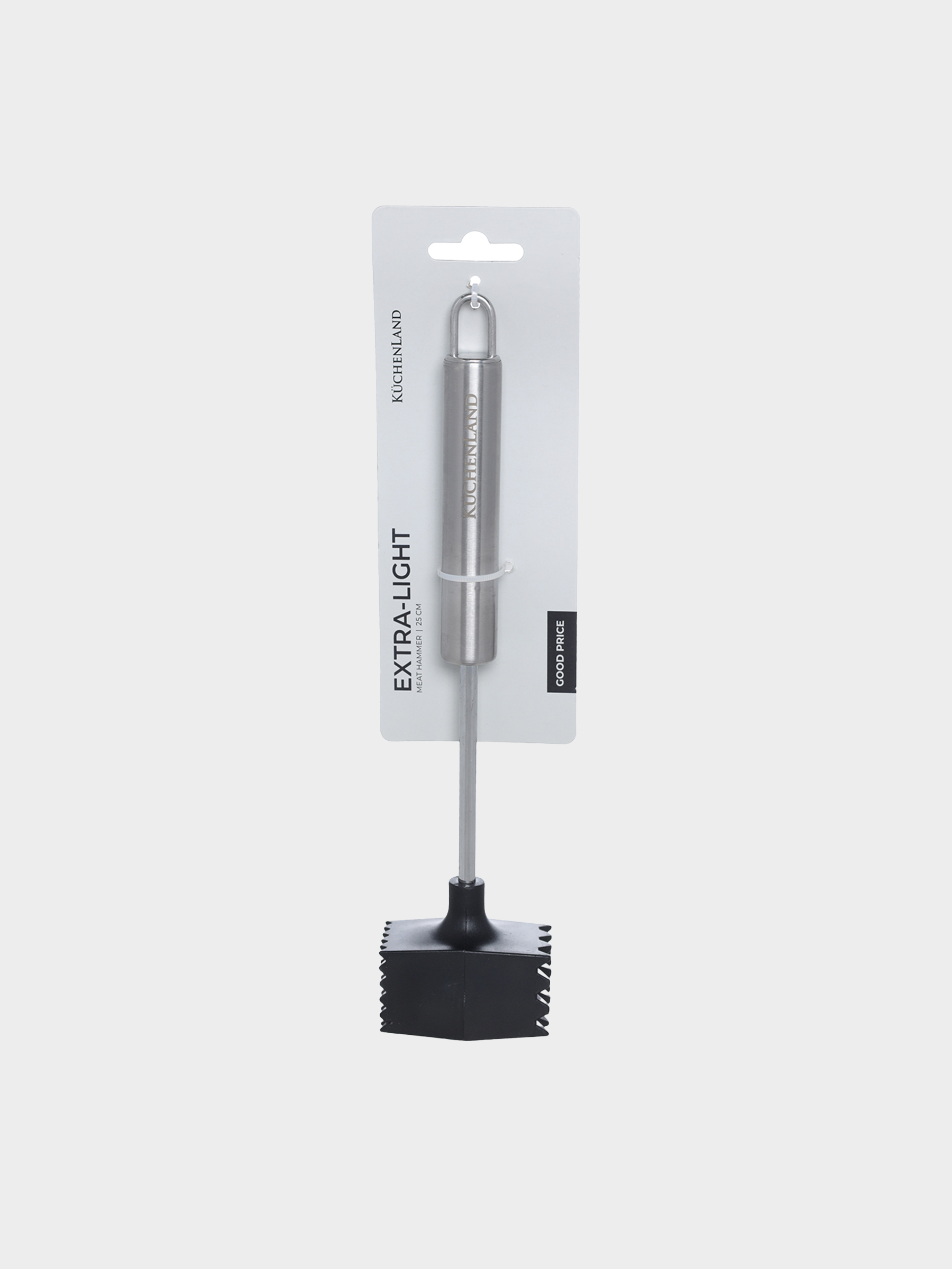 Meat chipping hammer, 25 cm, steel / plastic, black, Spiro, image-3