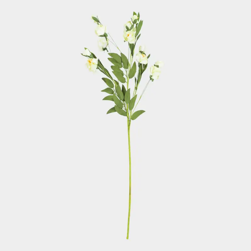Decorative branch, 80 cm, paper / foam, Yellow buds, Flower garden