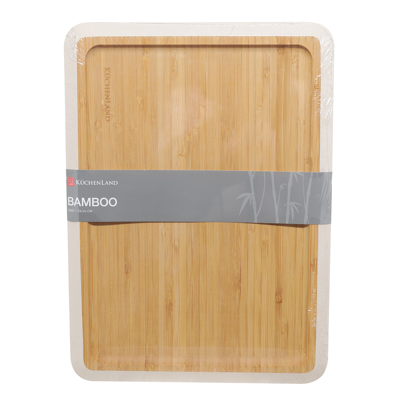 Dish, 33x24 cm, bamboo, rectangular, milk edging, Bamboo soft, image-1