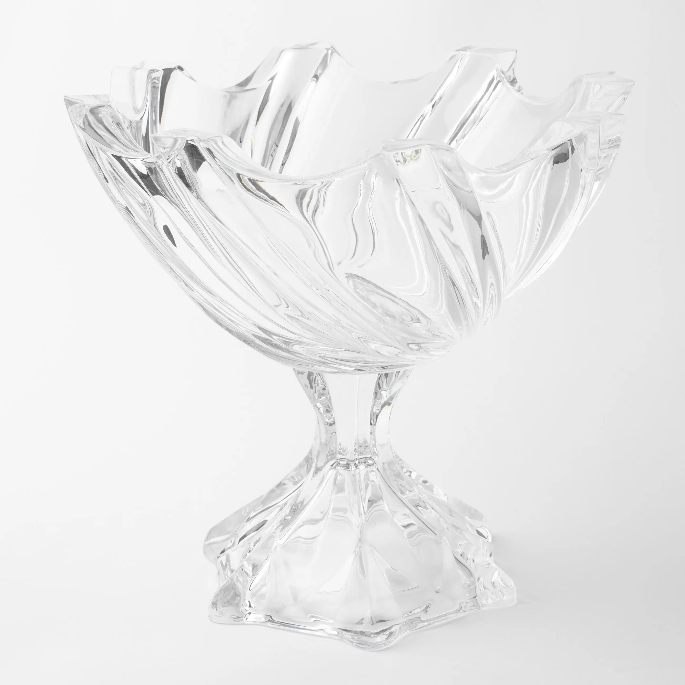 Fruit vase, 25x23 cm, on a leg, glass R, Torsido, image-0