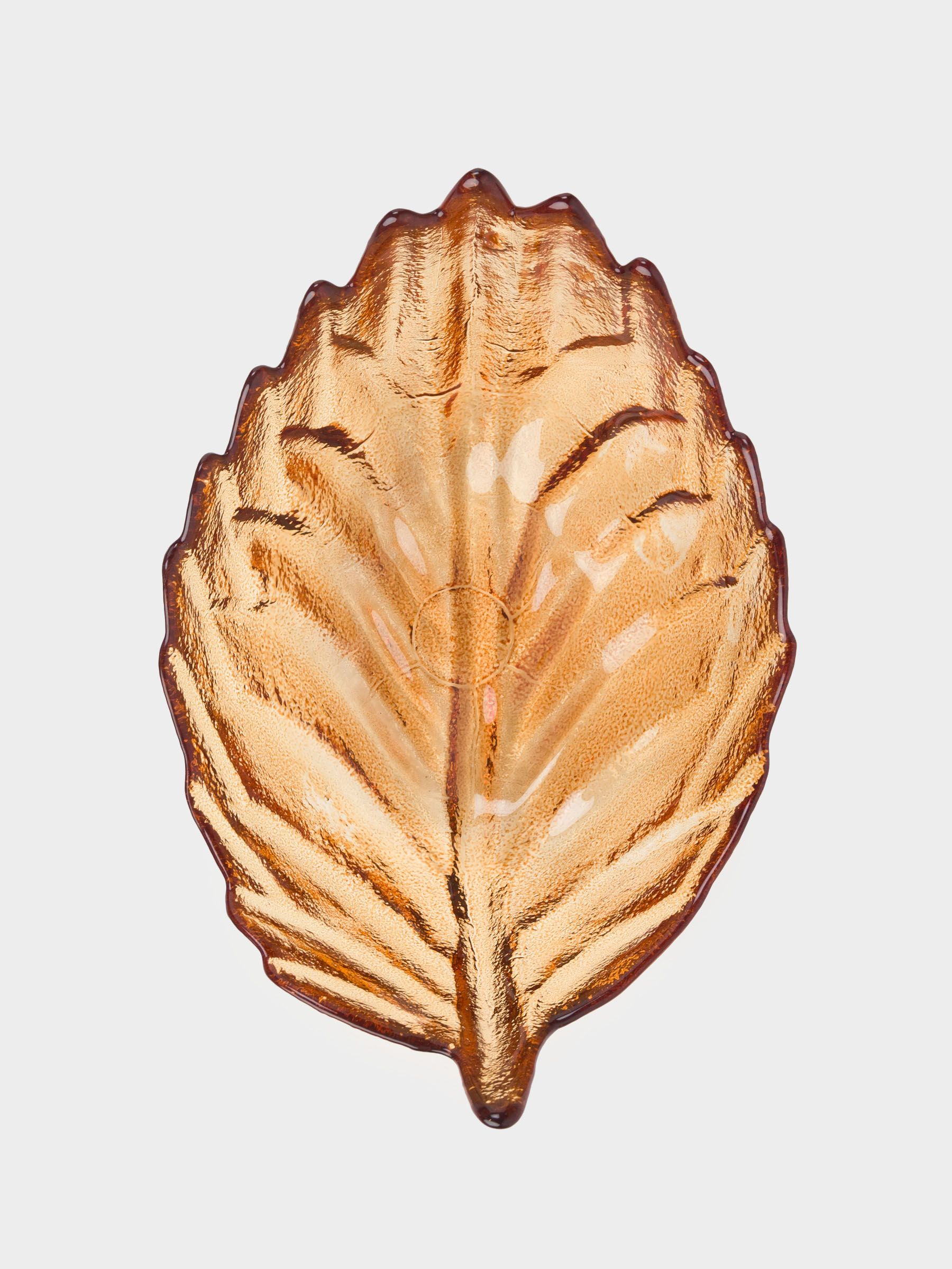 Salad bowl, 17x10 cm, ml, glass, color, Leaf, Curvy, image-4