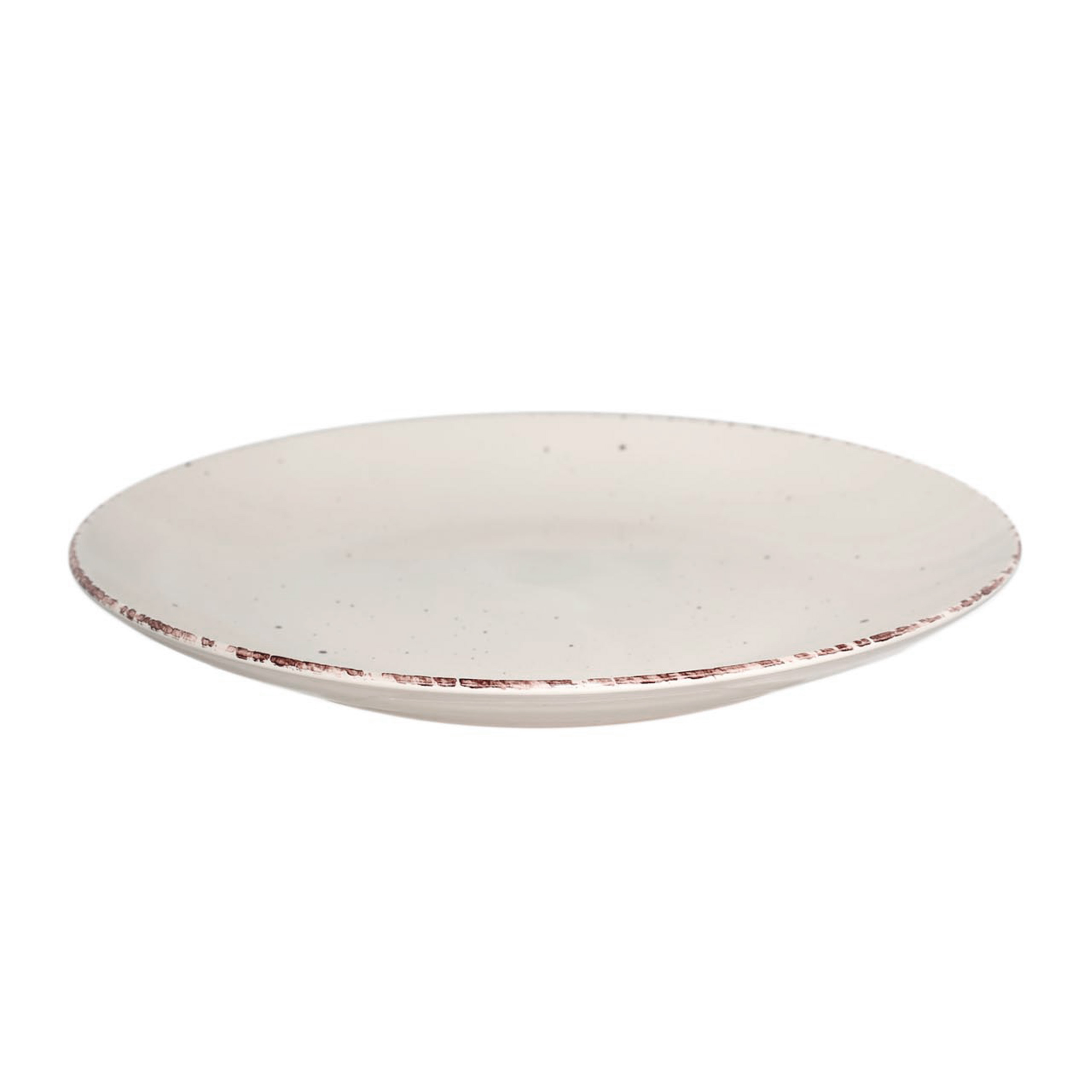 Dining set, 6 pers., 18 pr., ceramic, beige, speckled, Speckled
