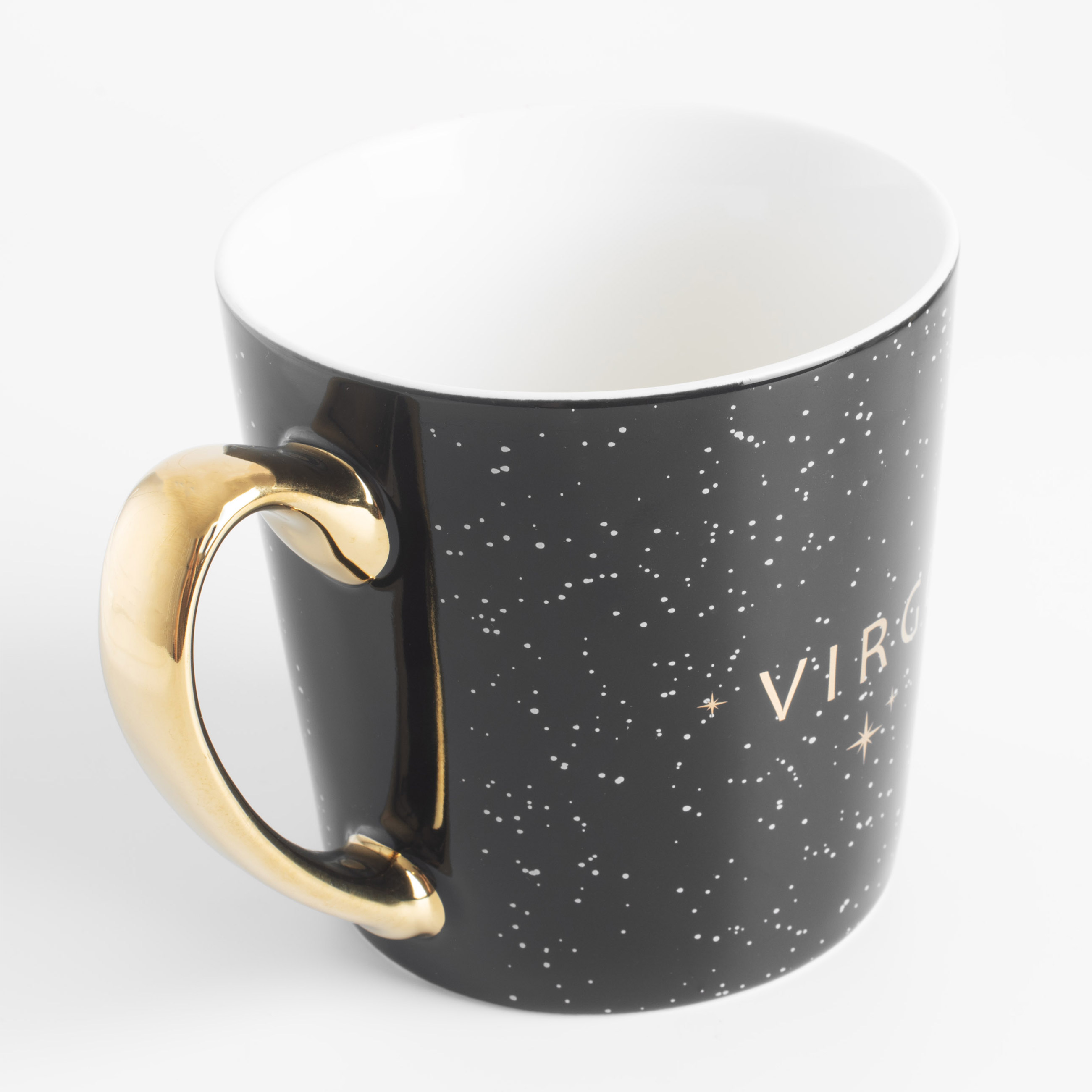 Mug, 500 ml, porcelain N, black, Virgin, Zodiac, image-1