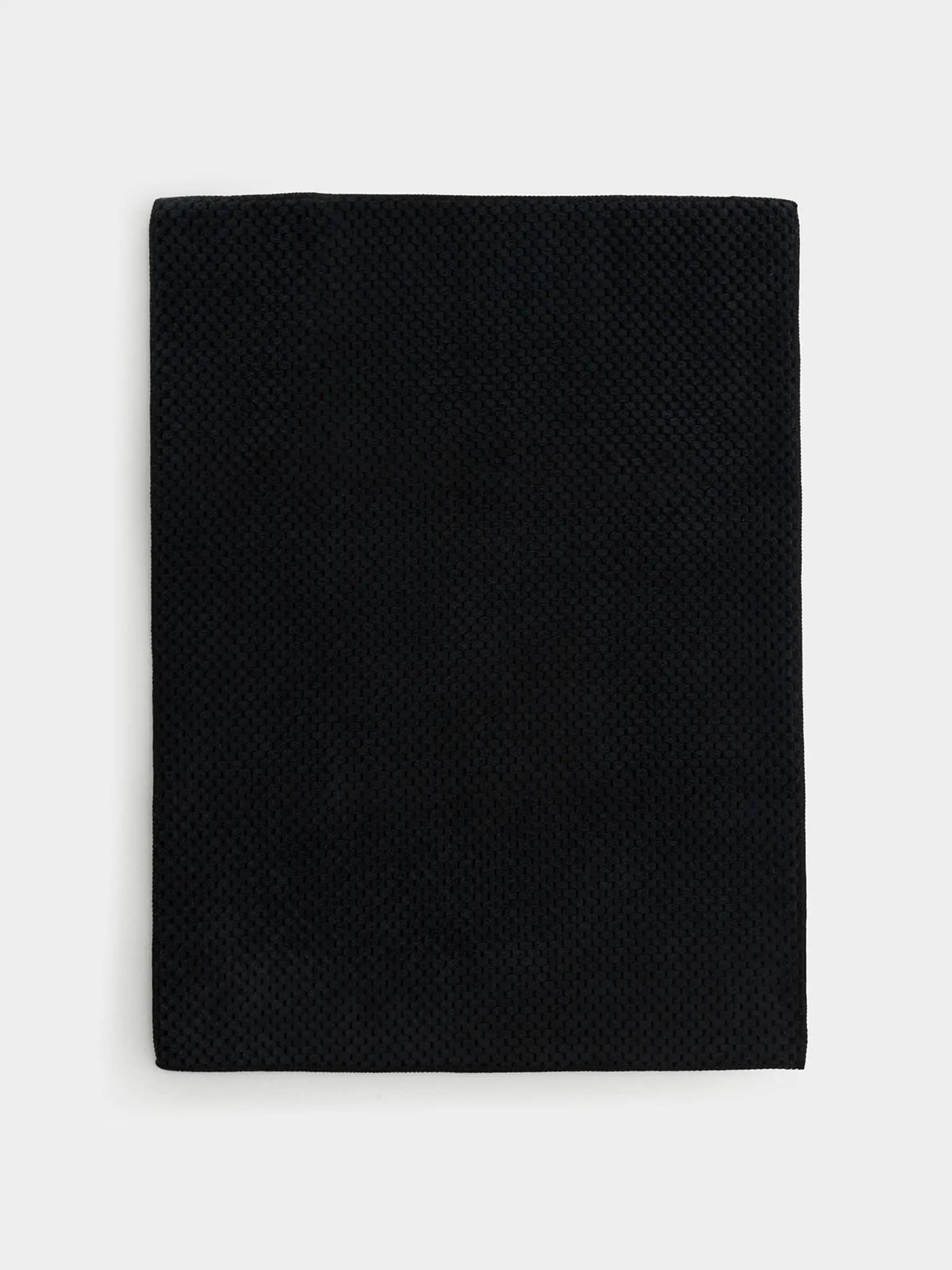 Dish drying mat, 51x38 cm, microfiber, black, Black clean