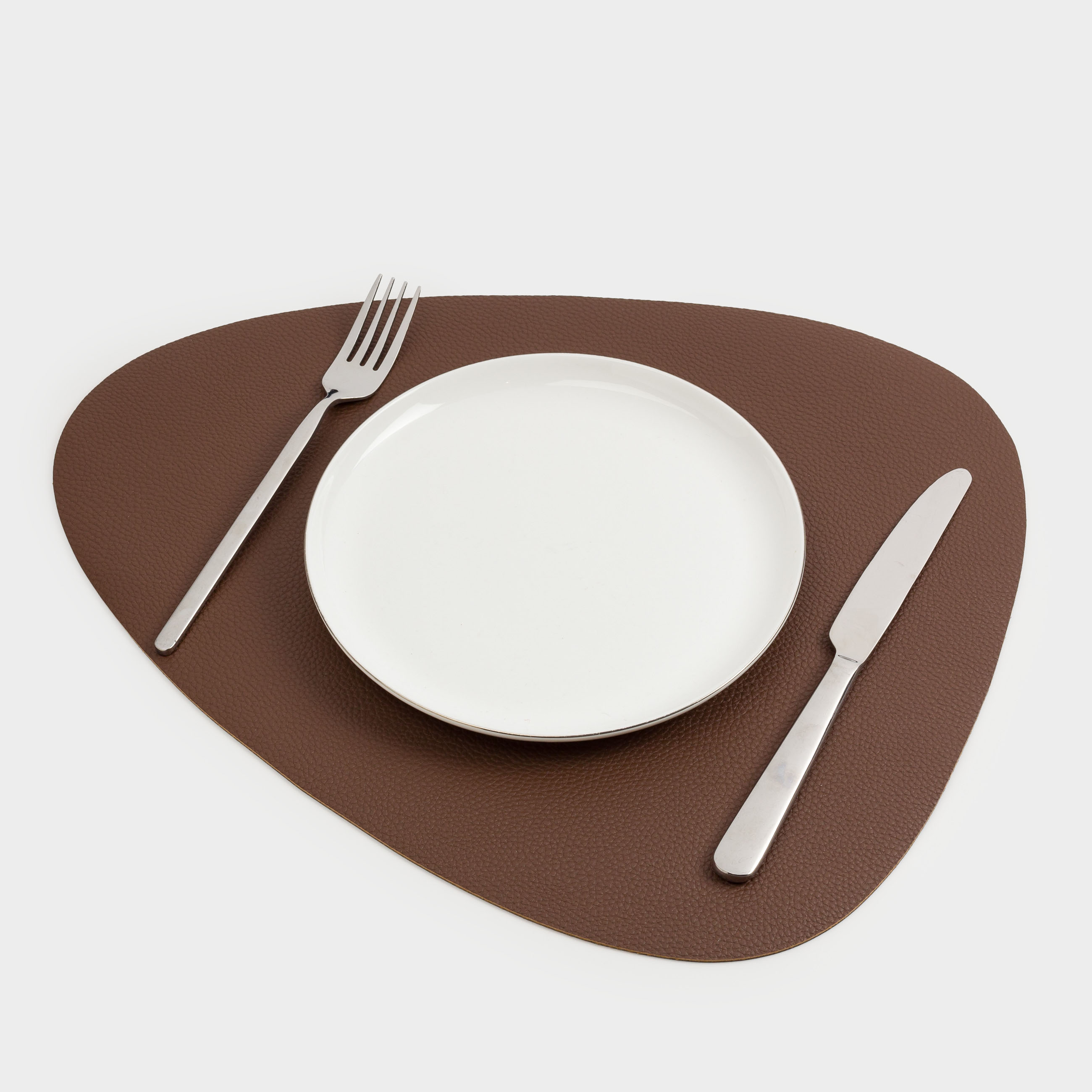 Placemats, 32x40 cm, polyurethane, curly, brown, Rock