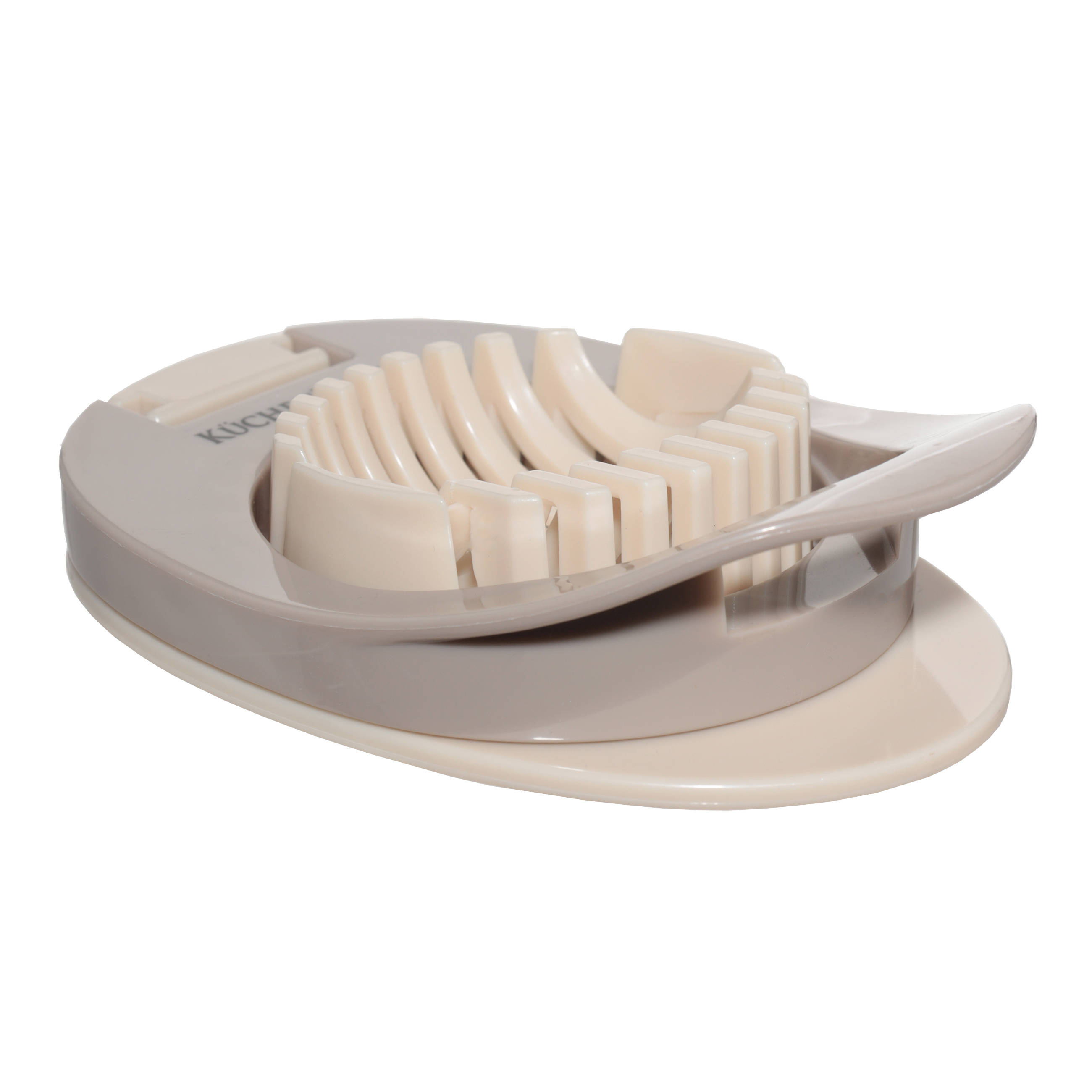 Egg slicer, 12 cm, steel / plastic, beige, Soft kitchen