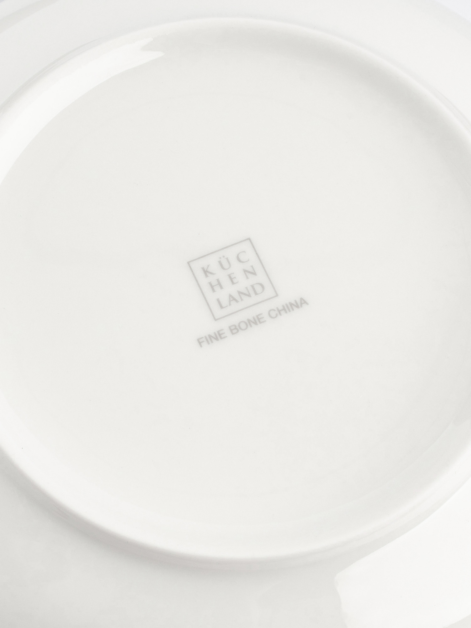 Soup plate, 20x4 cm, 2 pieces, porcelain F, white, Ideal silver, image-4