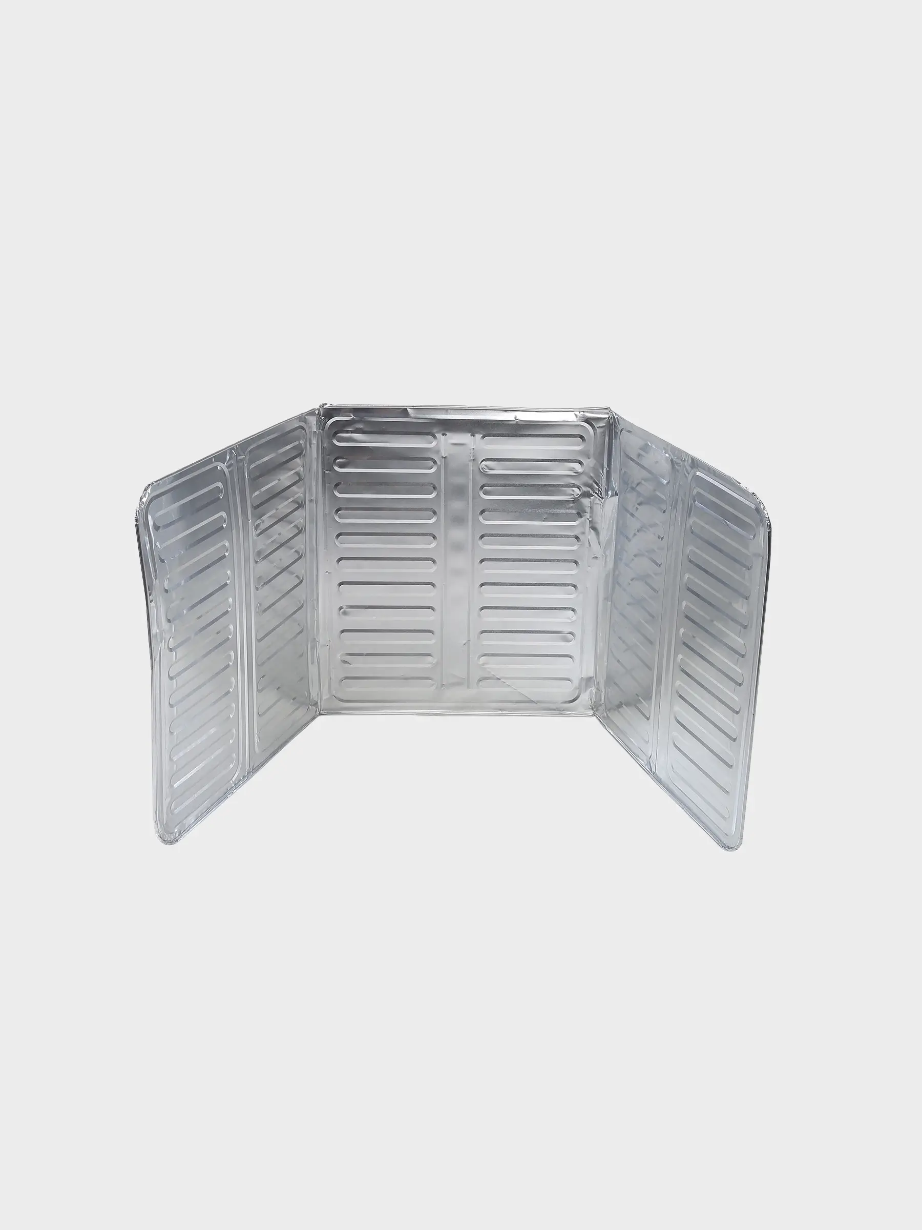 Protective screen for the stove, 84x33 cm, folding, aluminum, Classic