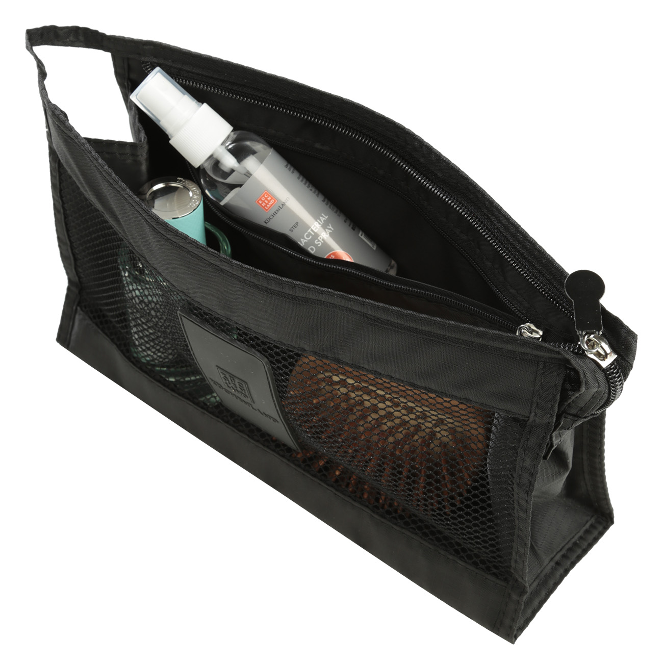 Travel Organizer Set, 3 pcs, Polyester, Black, Easy Travel