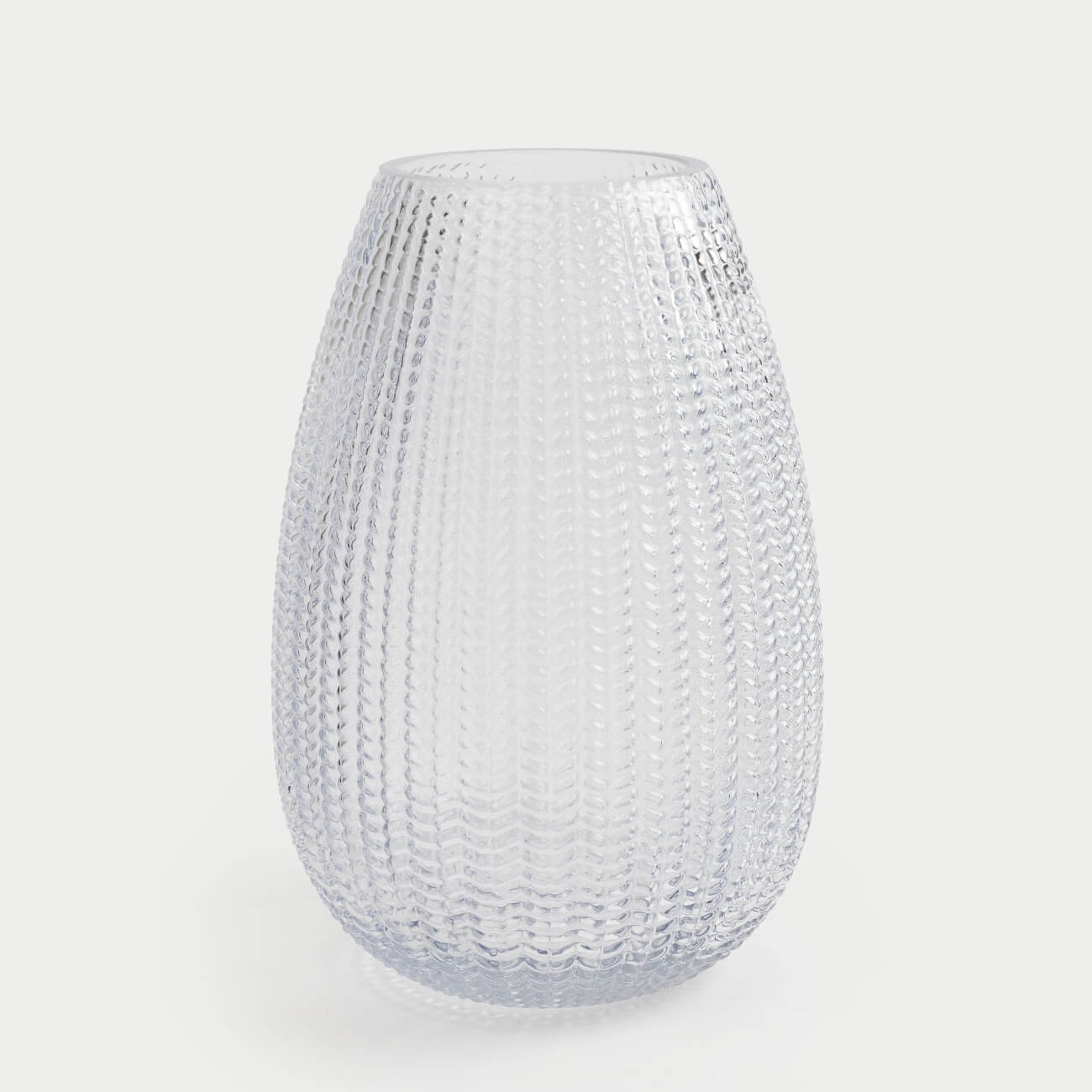 Flower vase, 26 cm, glass, gray-blue, Fantasy, image-0