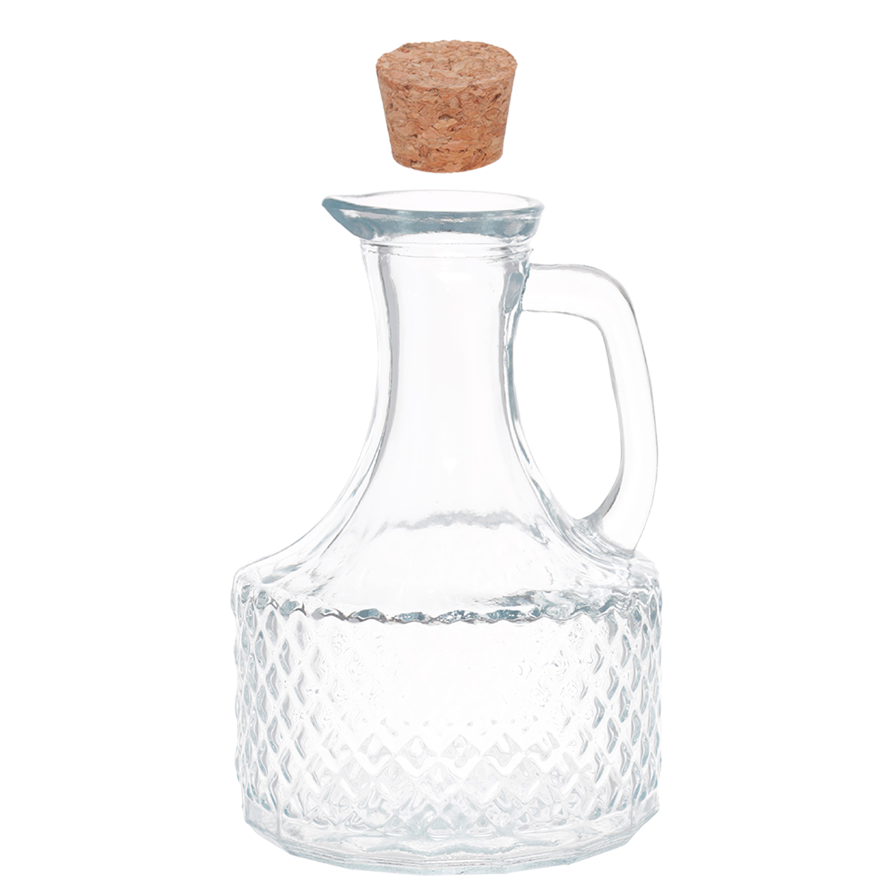 Oil or vinegar container, 400 ml, with handle, glass R / stopper, Naiad