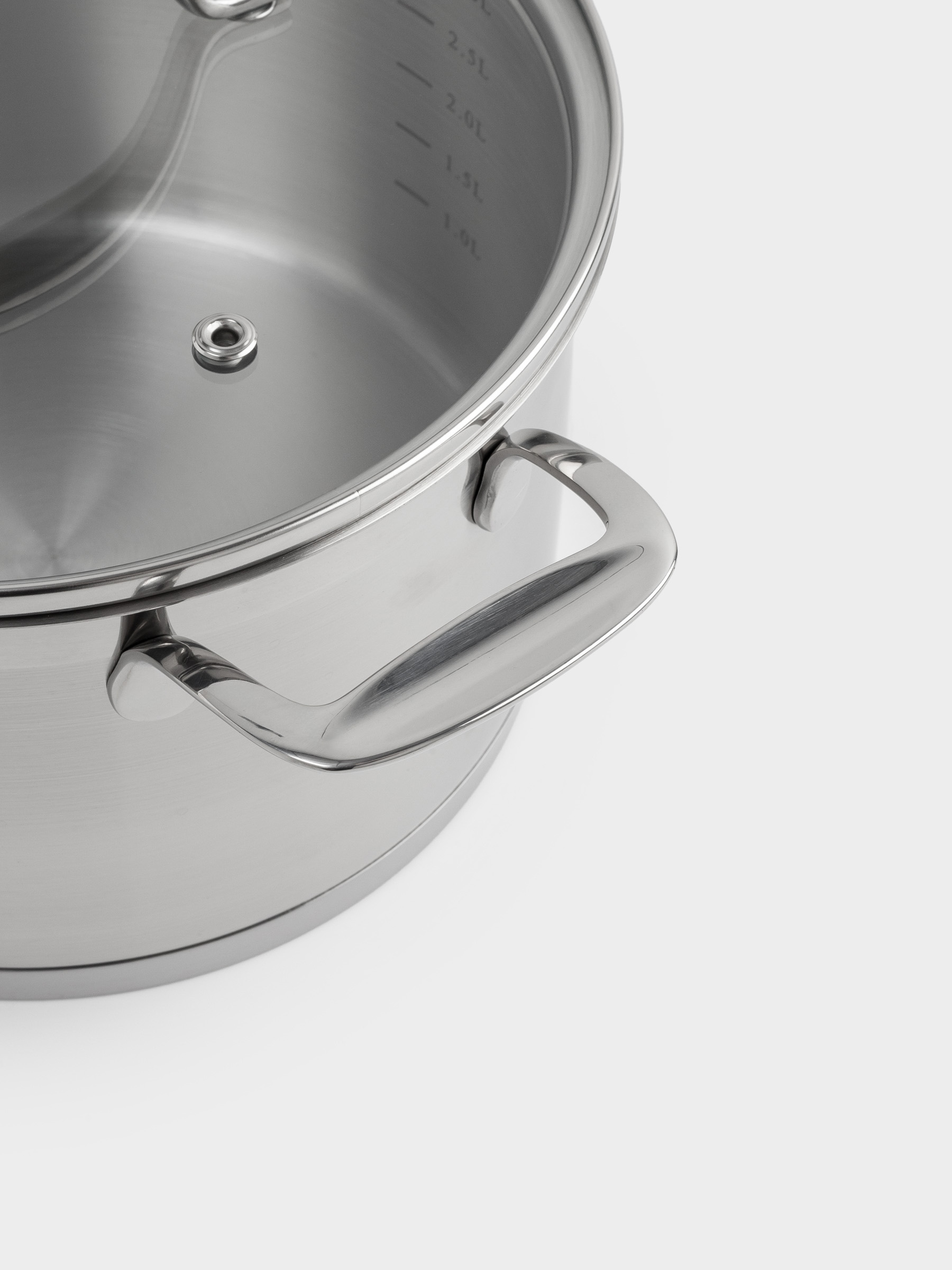 Pot, 20 cm, 3.5 l, with lid, Silver Stone, image-4