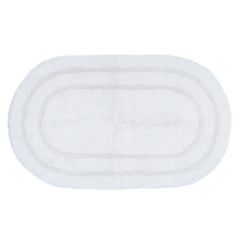 Mat, 60x100 cm, oval, cotton, cream, Solo