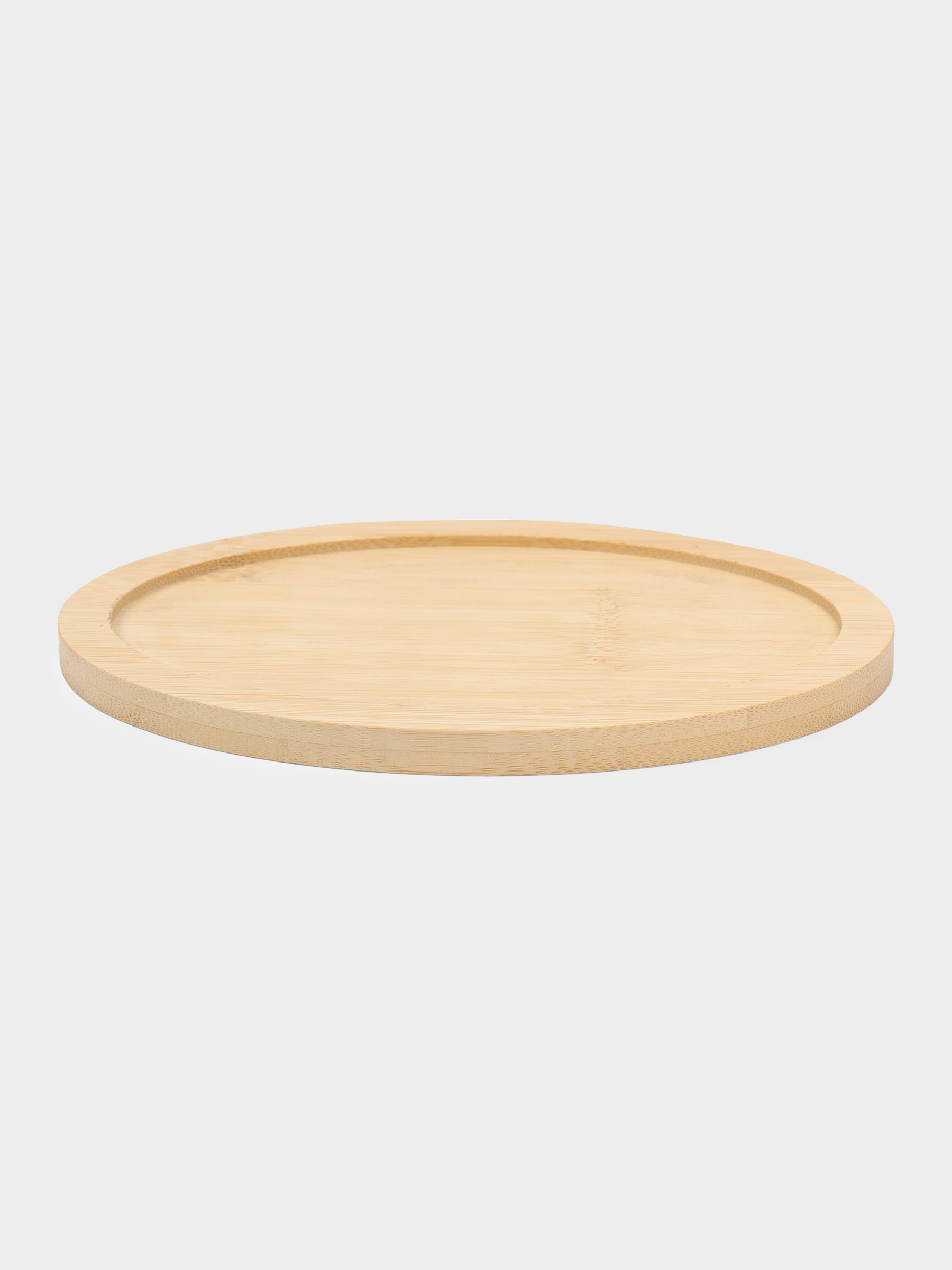 Frying pan, 18 cm, on a stand, with handles, cast iron / bamboo, oval, black, Authentic, image-4