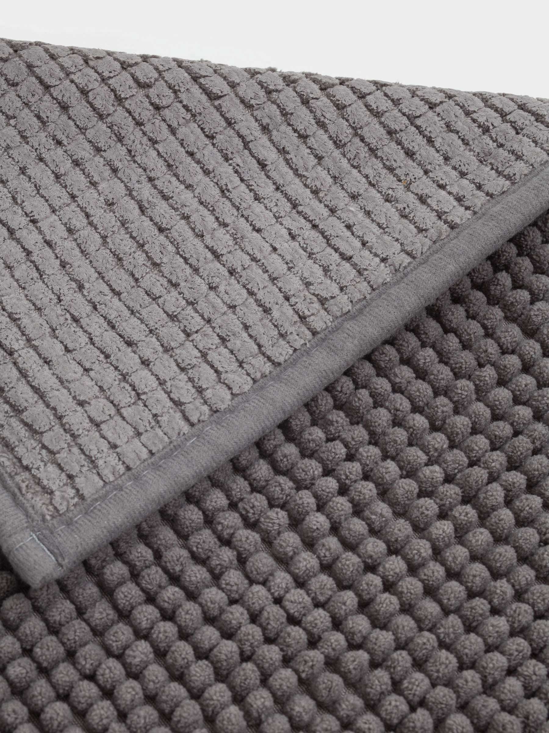 Mat, 50x80 cm, polyester, dark grey, Hillock, image-3