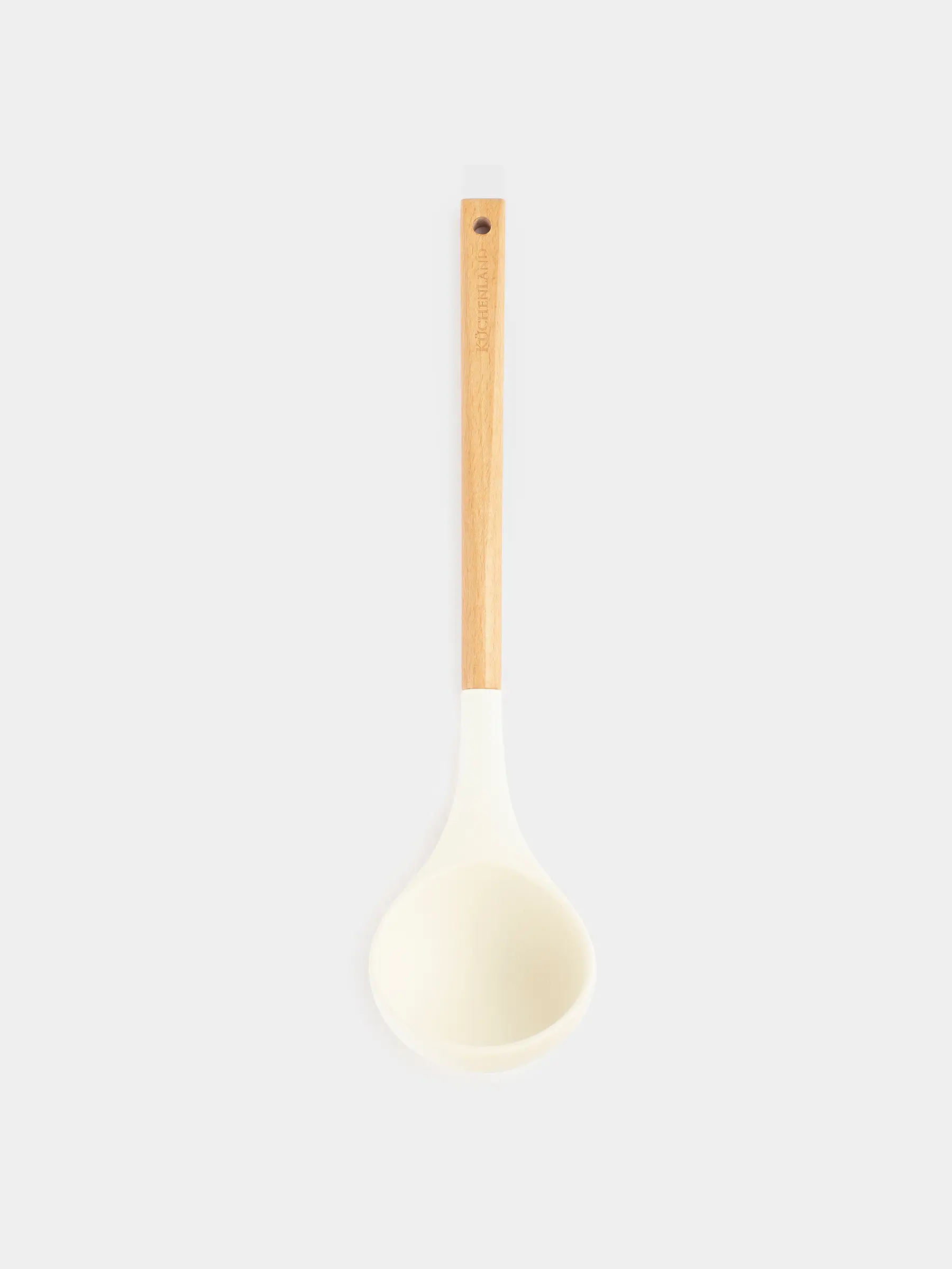 Ladle, 32 cm, silicone / wood, beige, Provence, image-0