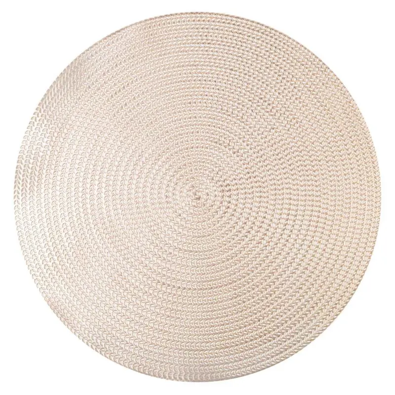 Placemat, 38 cm, PVC, round, golden, Azhur