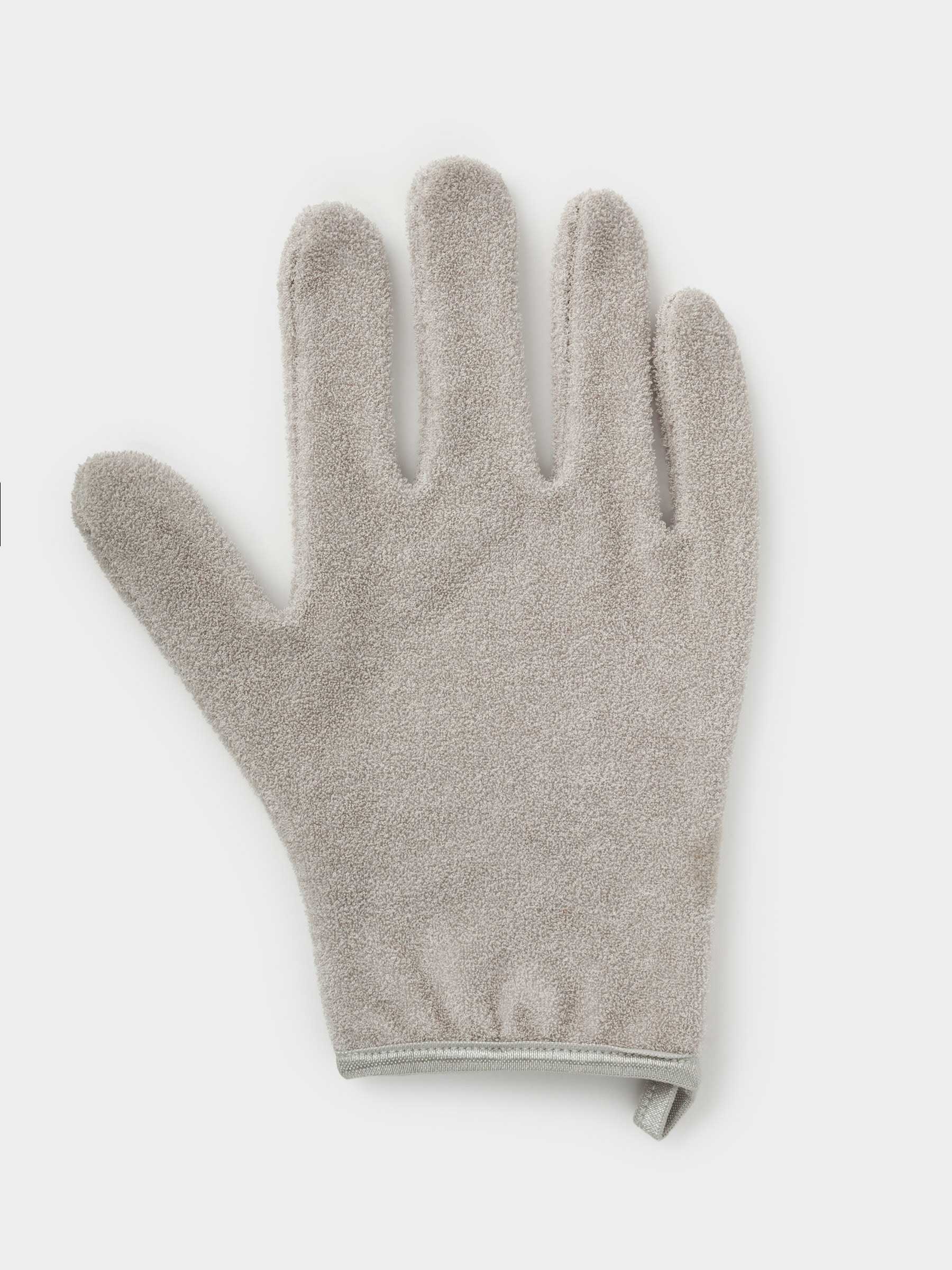 Body wash glove, 12x20 cm, bamboo, grey, Bamboo spa, image-1