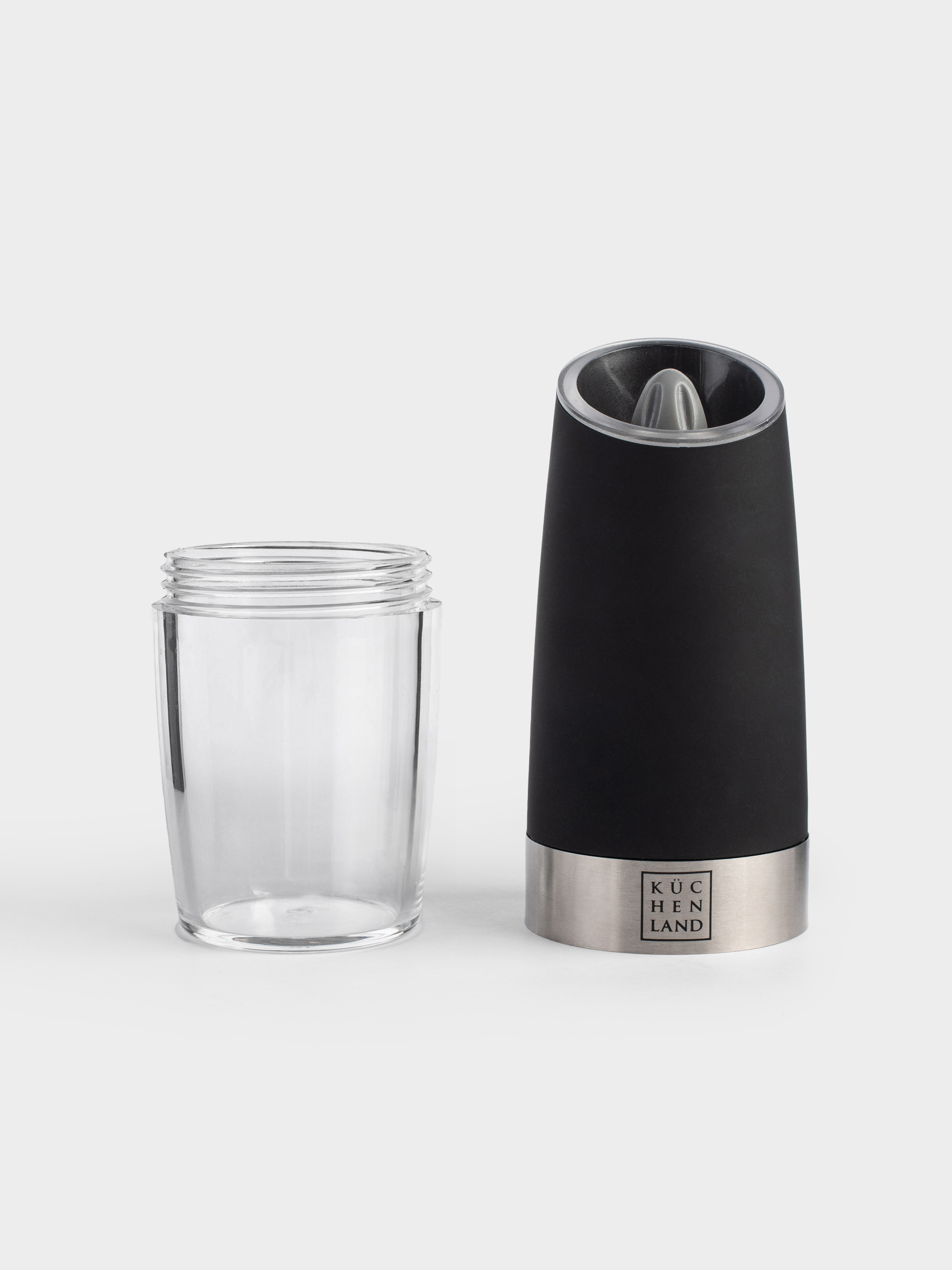 Spice mill, 20 cm, Gravity, Plastic / Acrylic, LED W, Black, Spicy, image-5