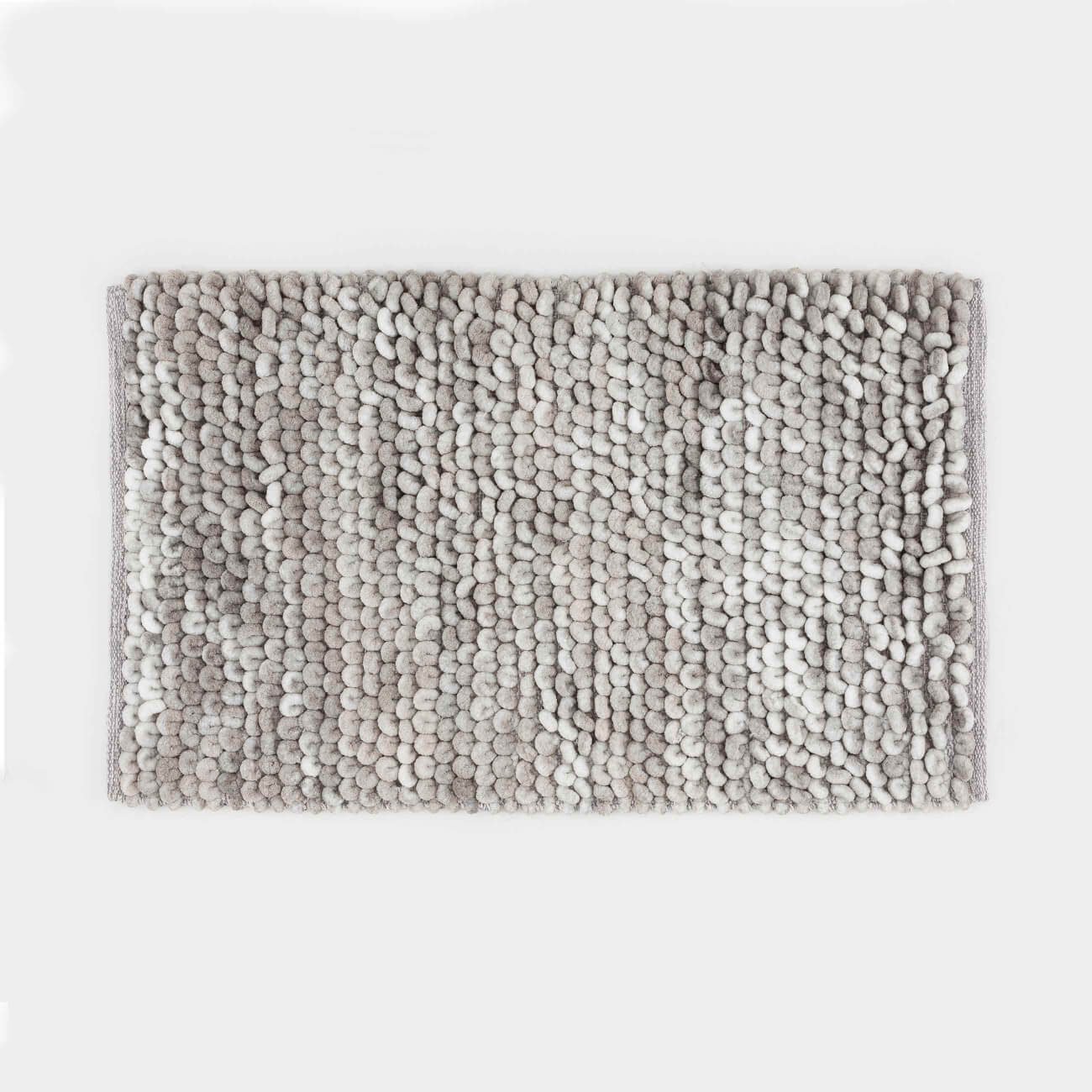 Mat, 50x80 cm, polyester/cotton, grey, Bubbles