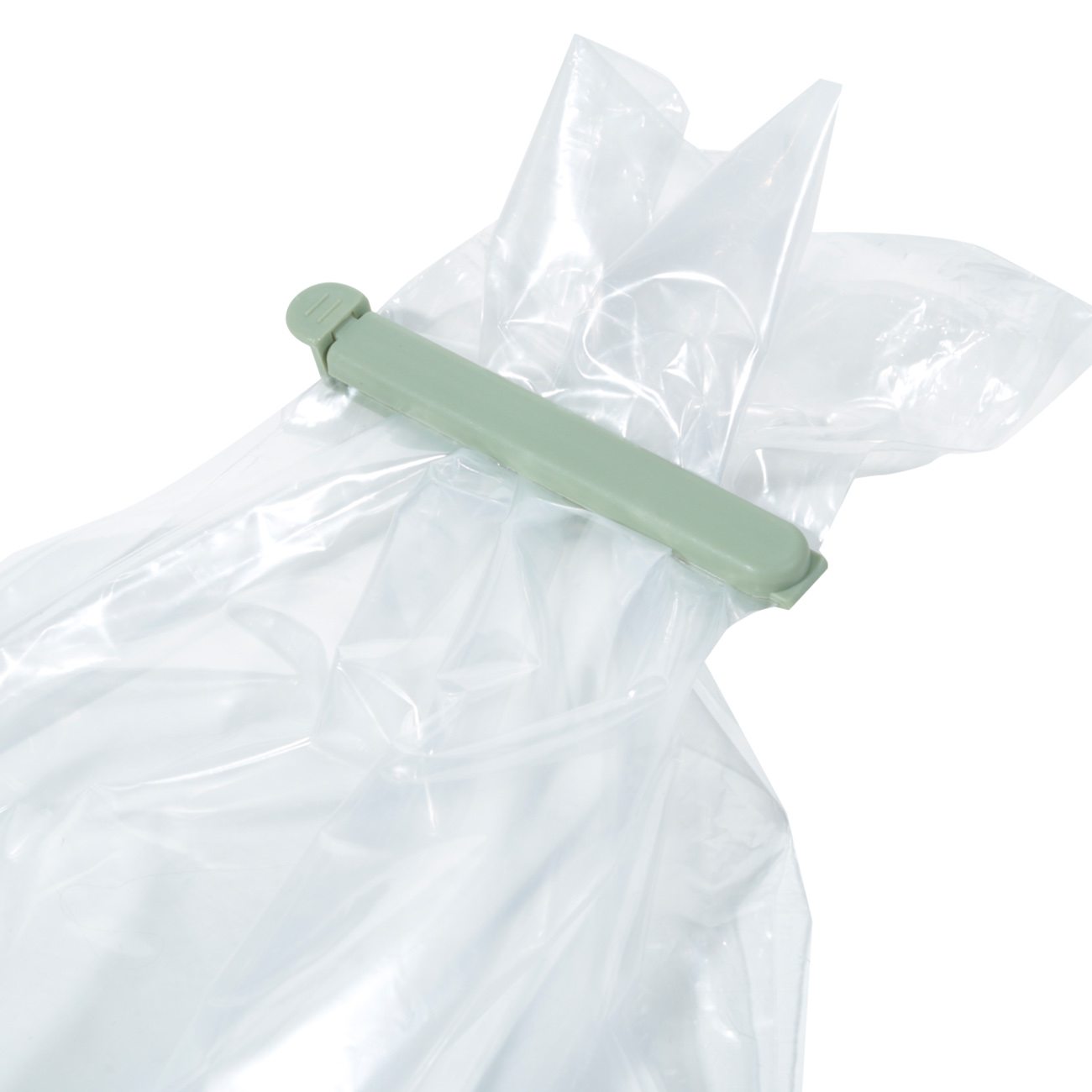 Bag clip set, 20 pcs, Plastic, White / Grey / Green, Assist, image-1