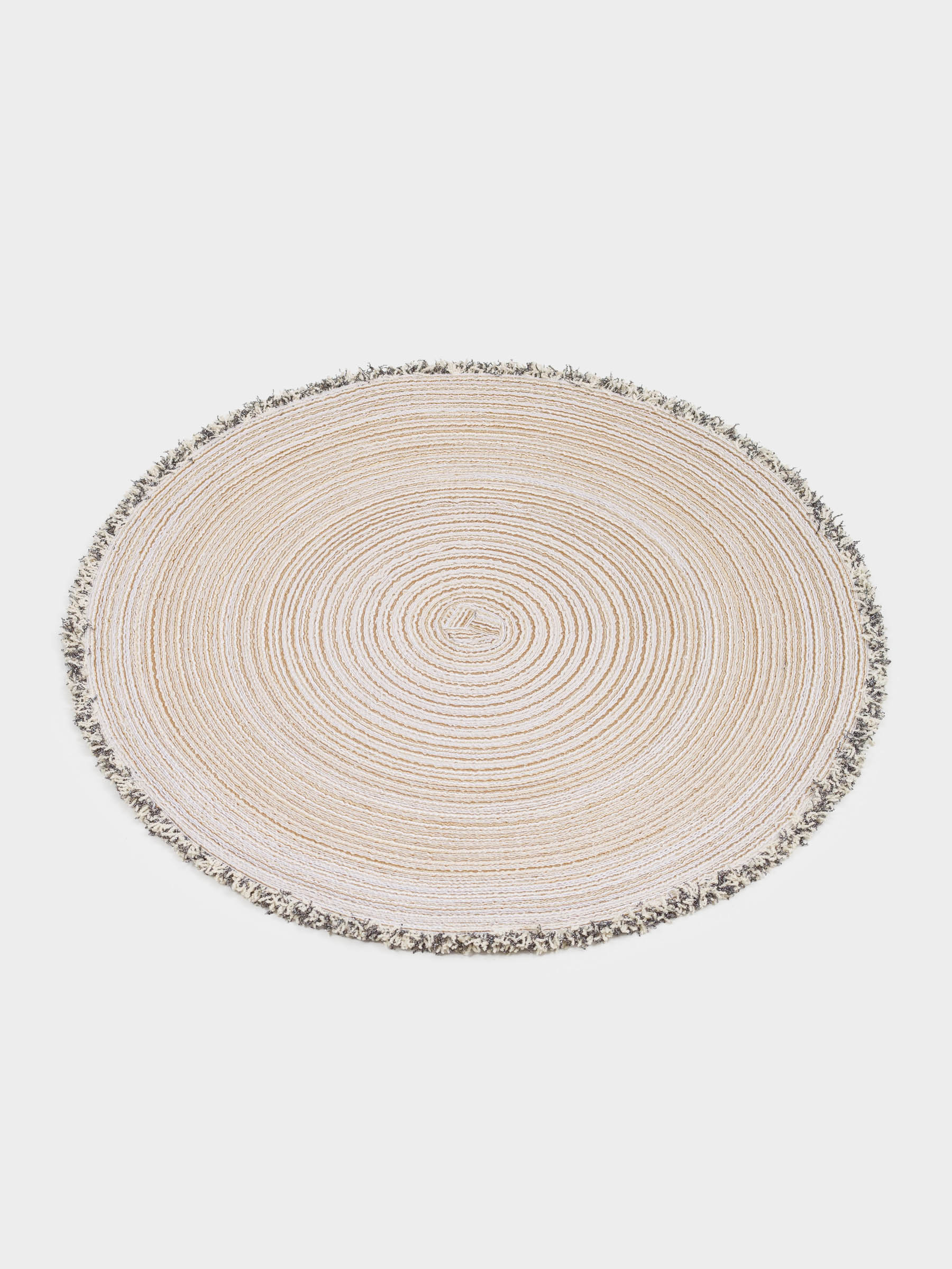 Instrument napkin, 38 cm, with fringe, polyester, round, beige, Rotary, image-3