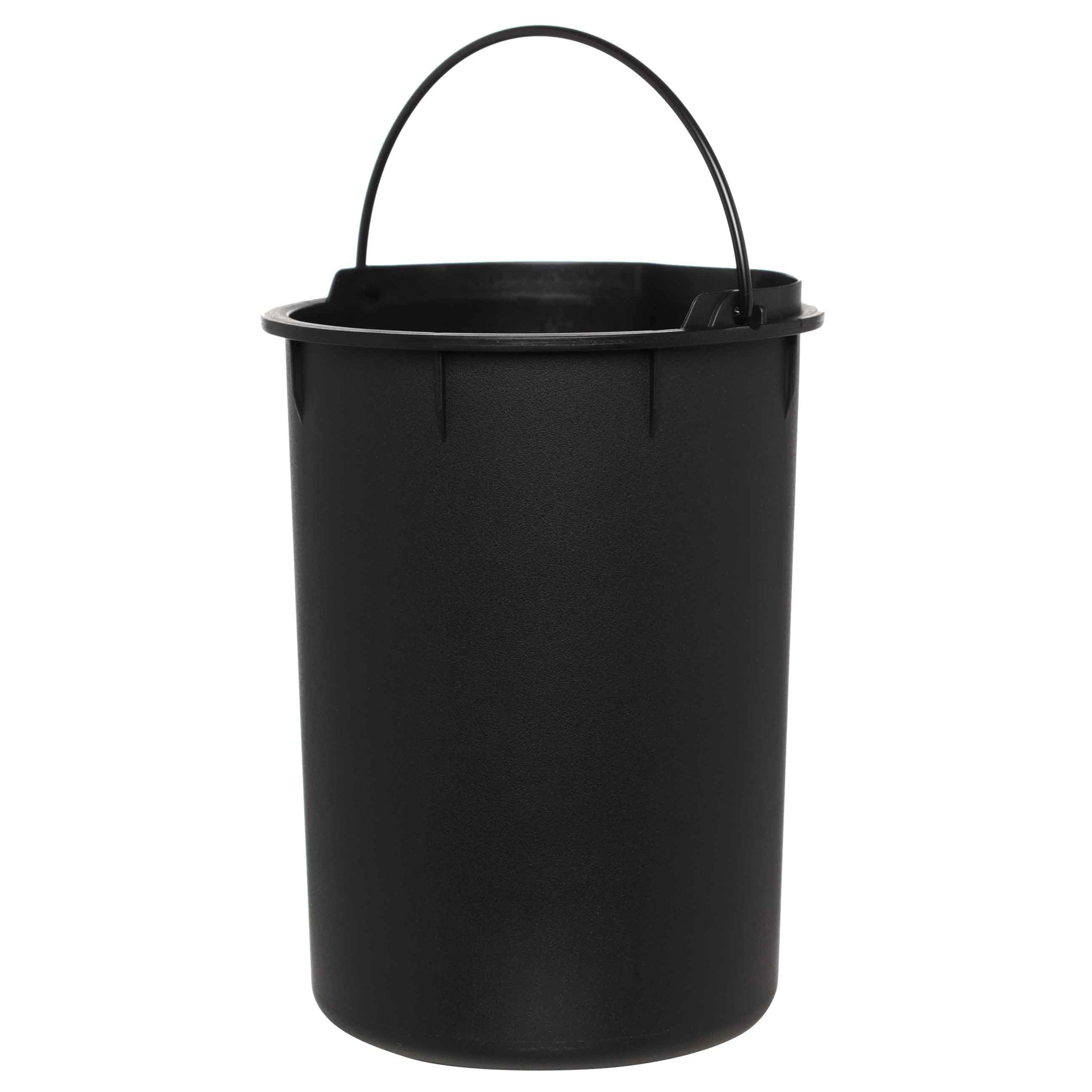 Trash can, 3 l, with pedal, metal, white, Vesta