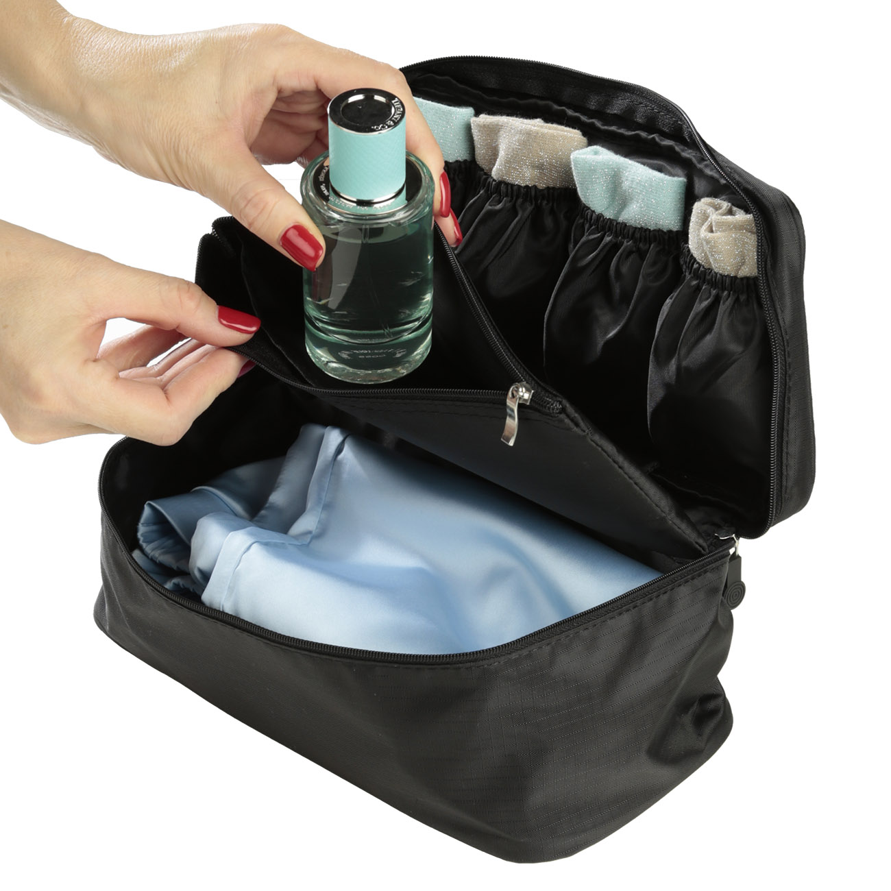 Organizer for women's underwear, 26x13x12 cm, black, Easy Travel