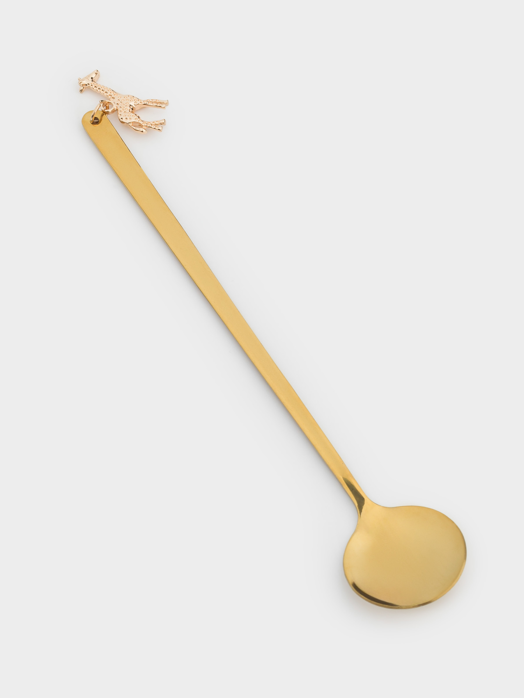 Dessert spoon, 19 cm, steel, golden, Giraffe, Giraffe, image-1