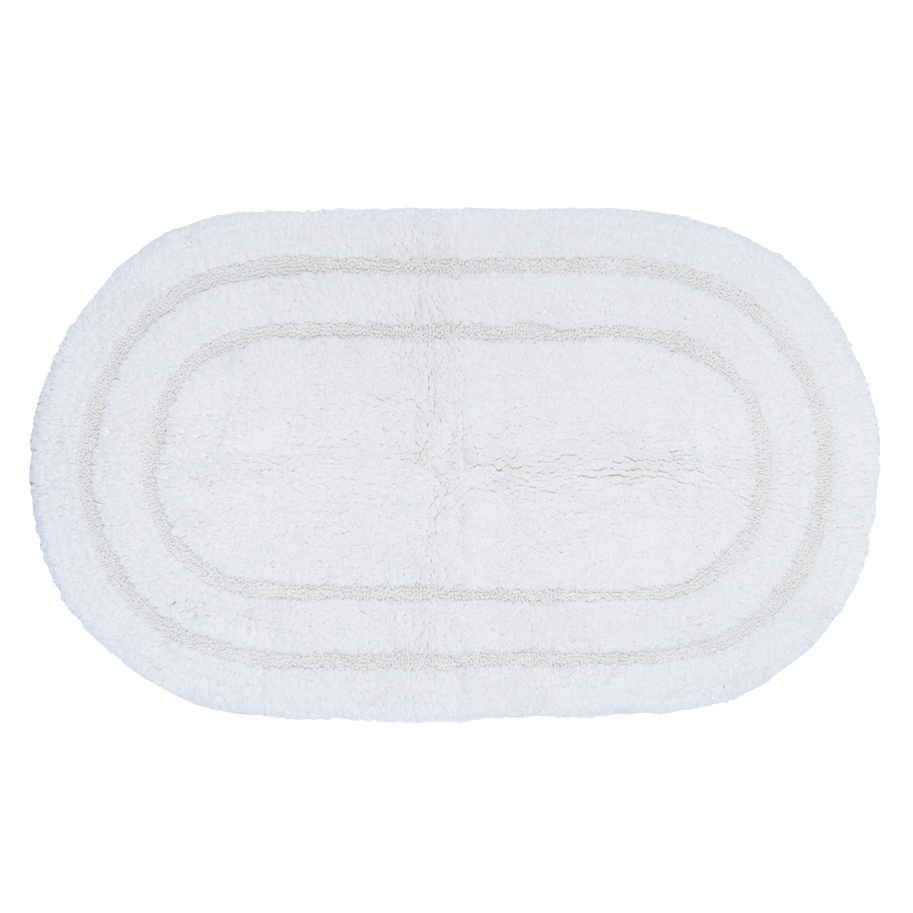 Mat, 60x100 cm, oval, cotton, cream, Solo, image-0