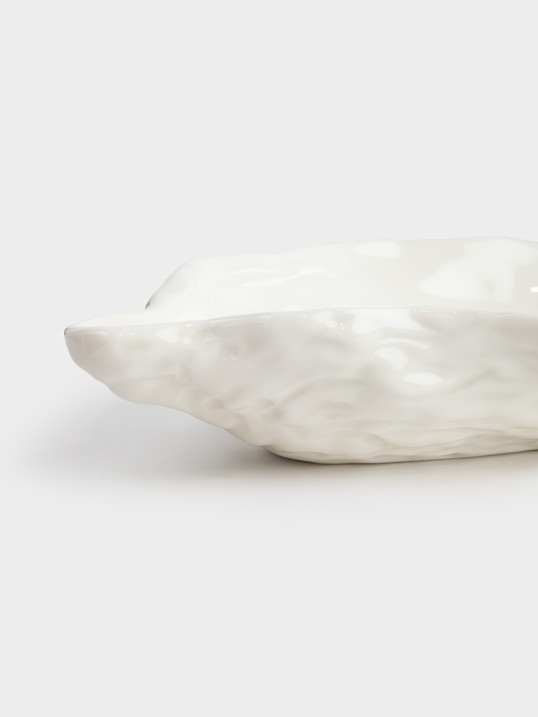 Dish, 23x14 cm, porcelain P, white, Oyster, Shellfish, image-6