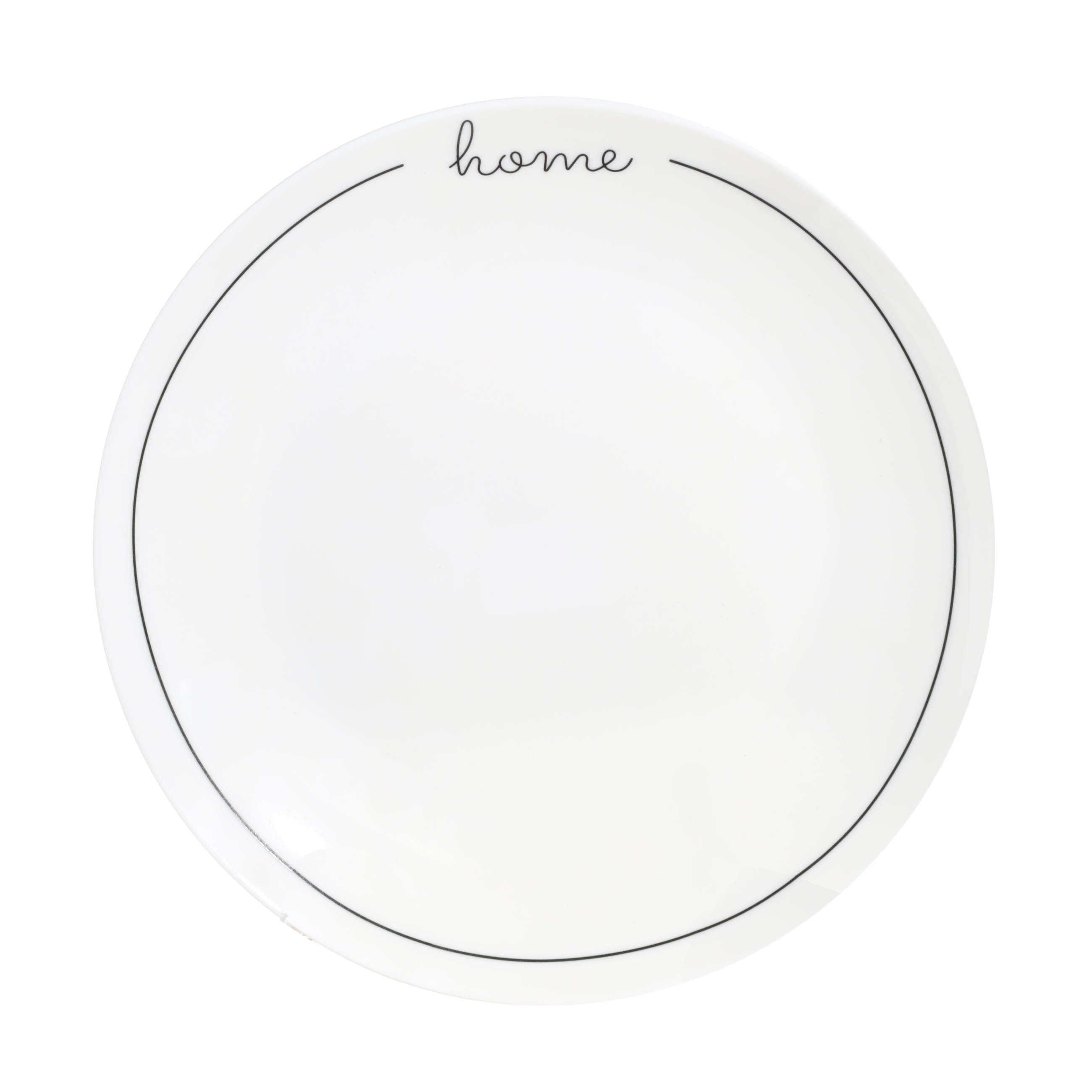 Dessert plate, 20 cm, 2 pcs, porcelain N, white, Home, Scroll white