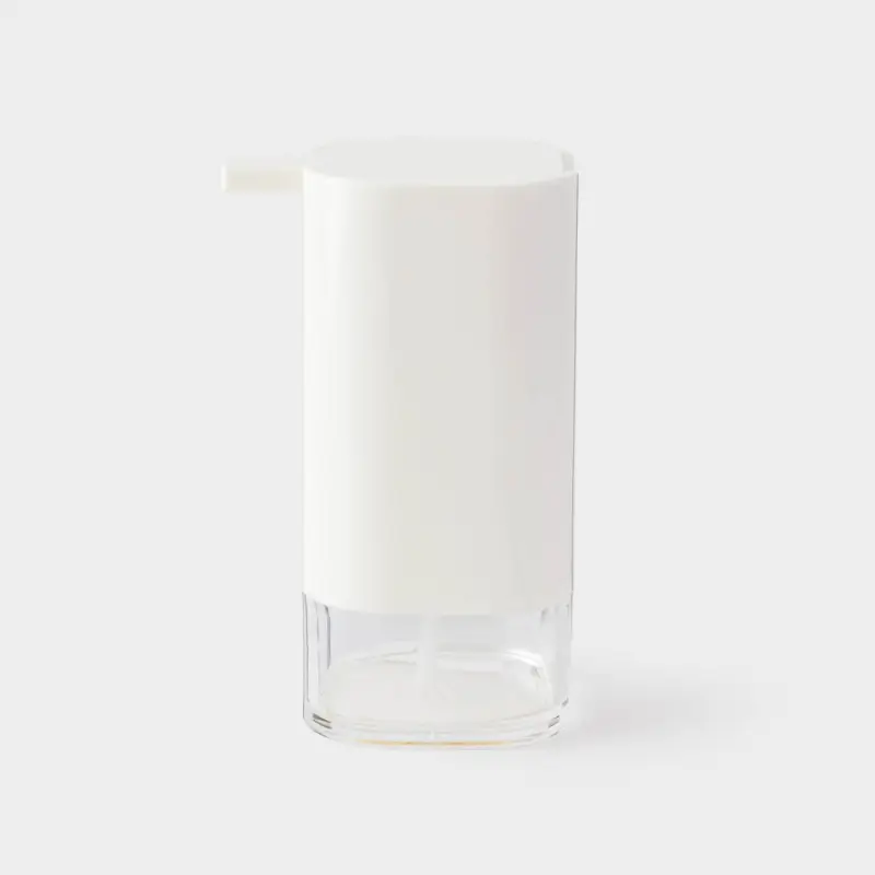 Liquid soap dispenser, 440 ml, plastic / acrylic, milky, Eleos ,image-0