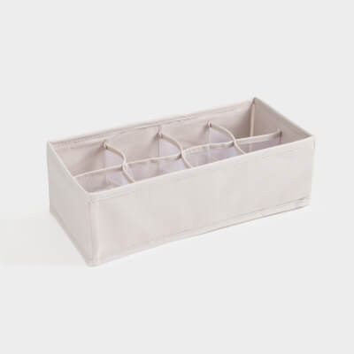 Organizer-divider for drawers, 33x16 cm, 8 compartments, Oxford, gray, Pedant ,image-0