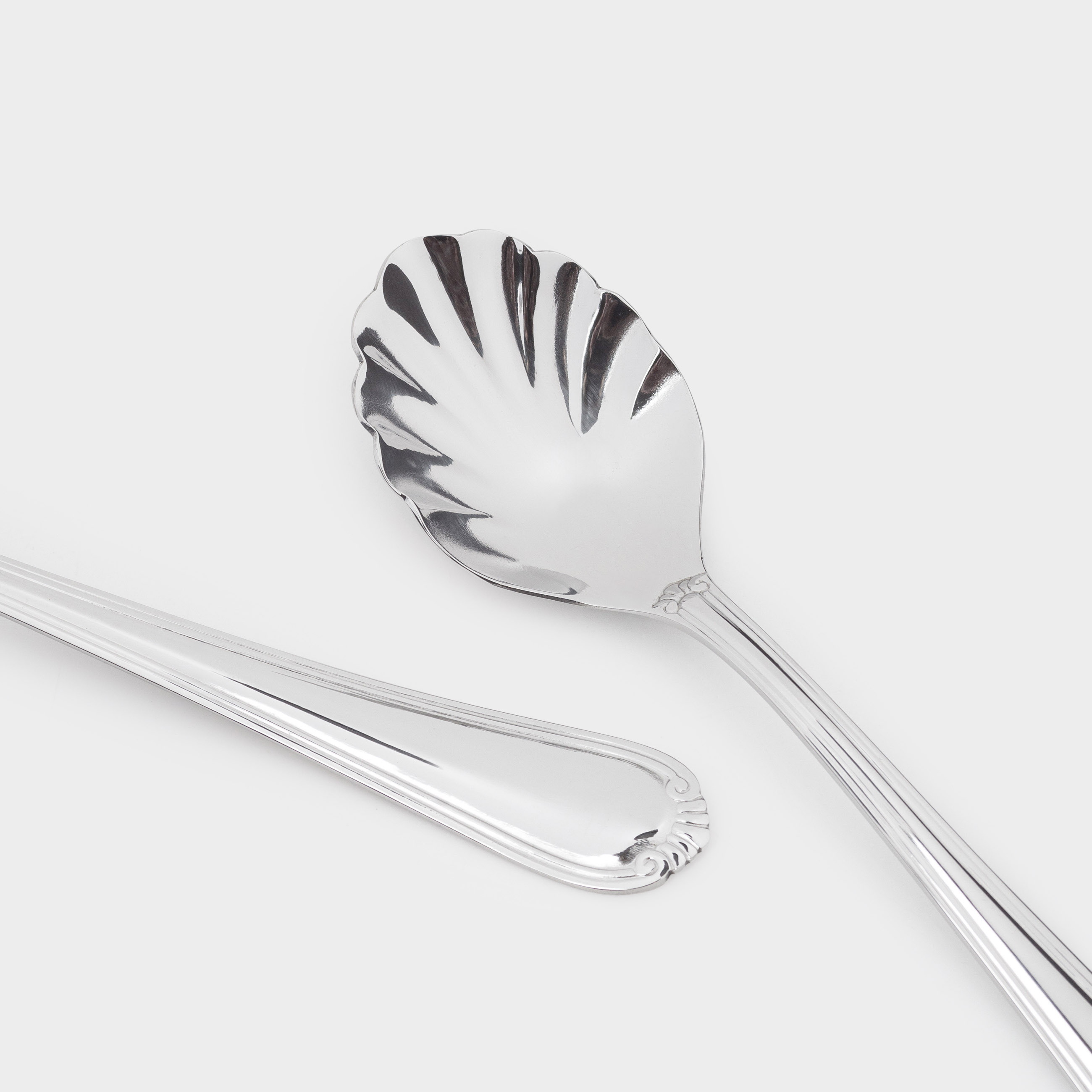 Dessert spoon, 16 cm, 2 pcs, steel, silver, Shell, Seaside, image-2