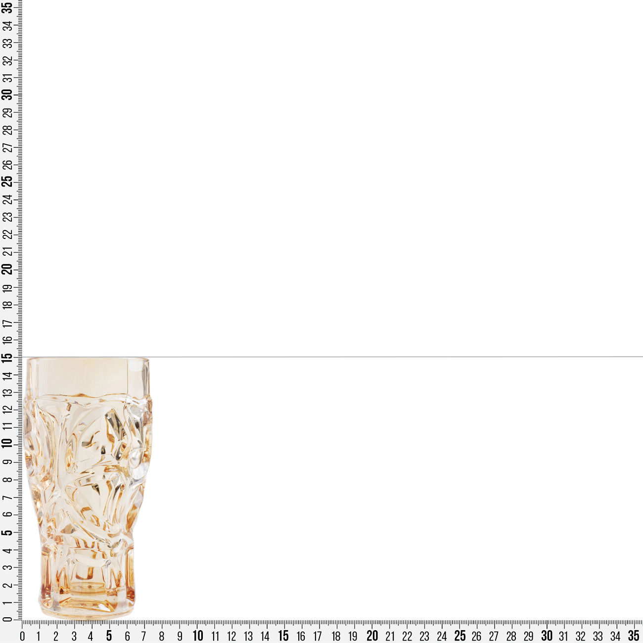 Glass, 15 cm, 270 ml, glass R, amber, Patterns, Gala