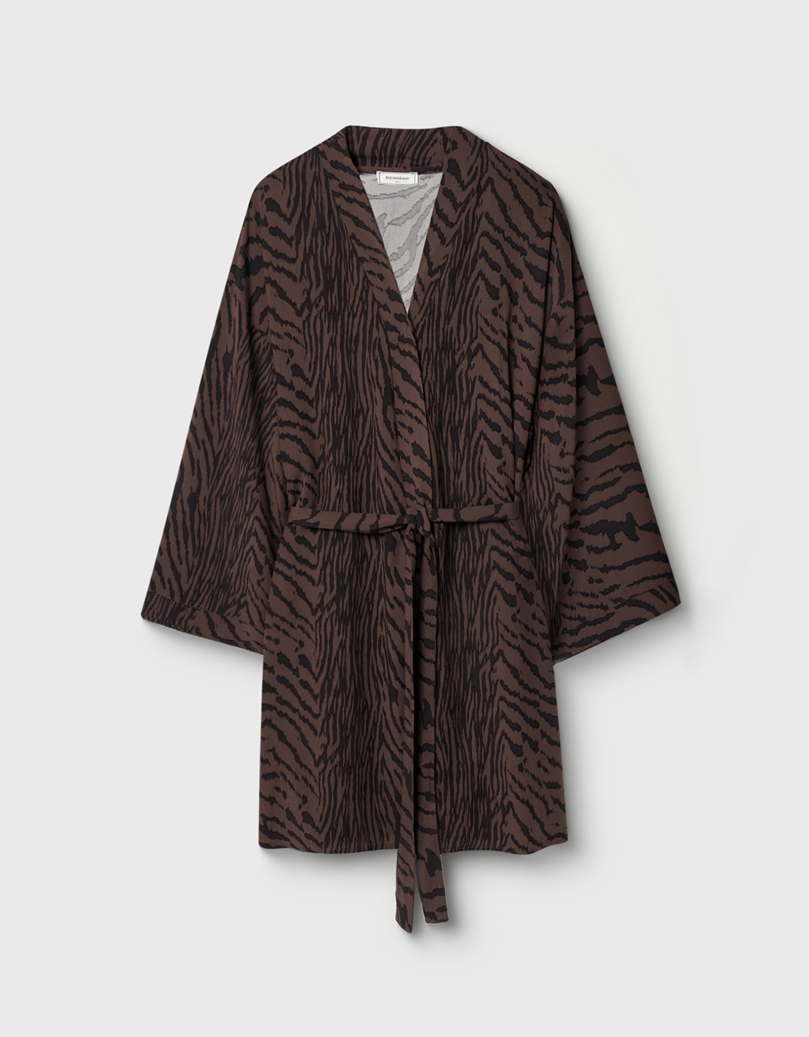 Women's kimono, homewear, size L, viscose, black and white, Zefina, image-8